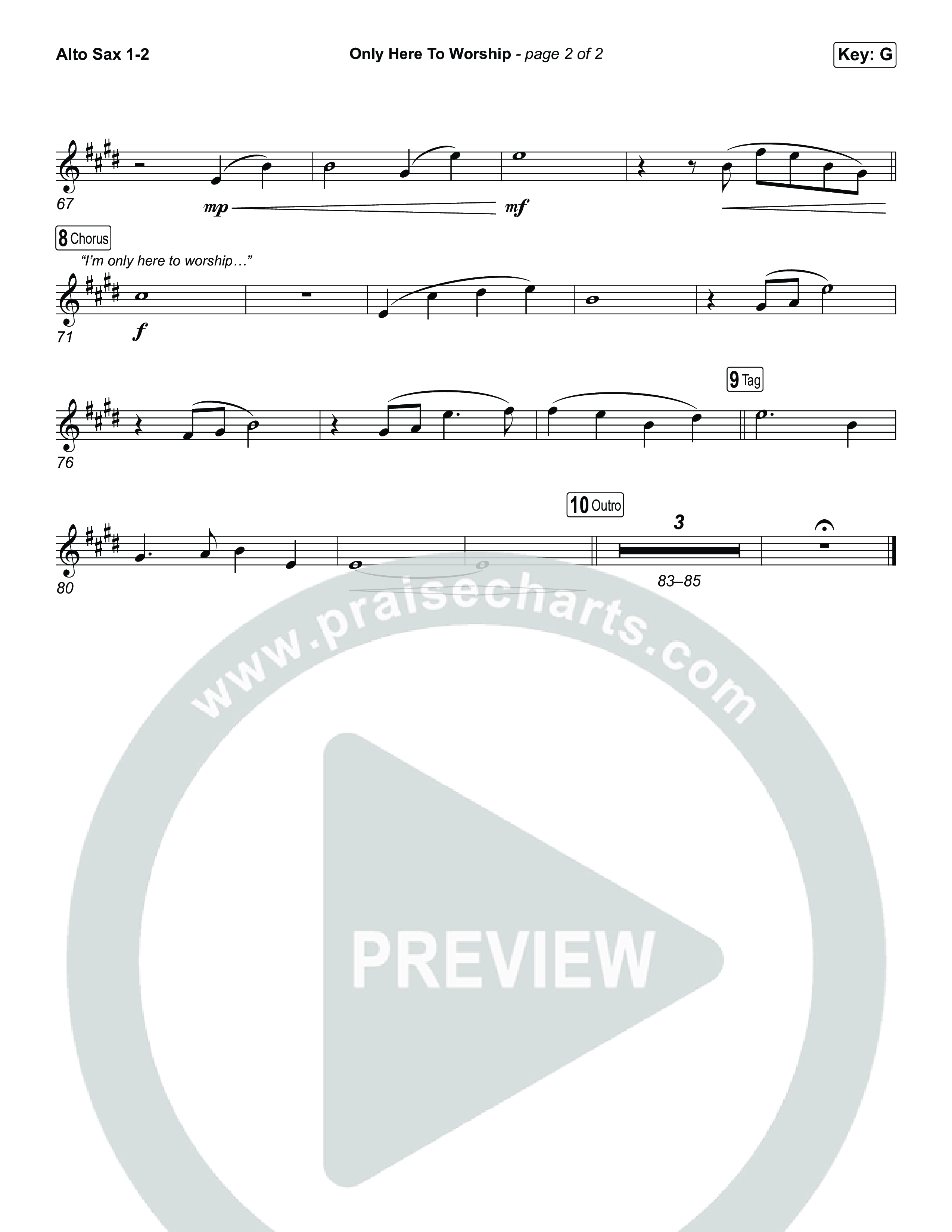 Only Here To Worship Sax Pack (Brett Younker / Josh Baldwin)