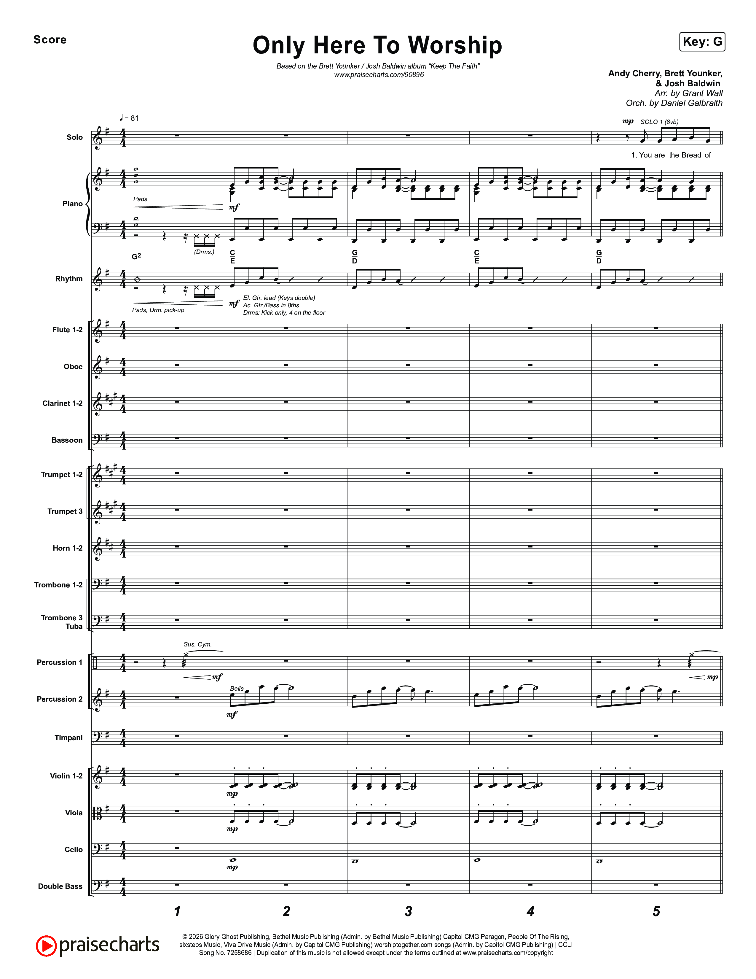 Only Here To Worship Orchestration (Brett Younker / Josh Baldwin)