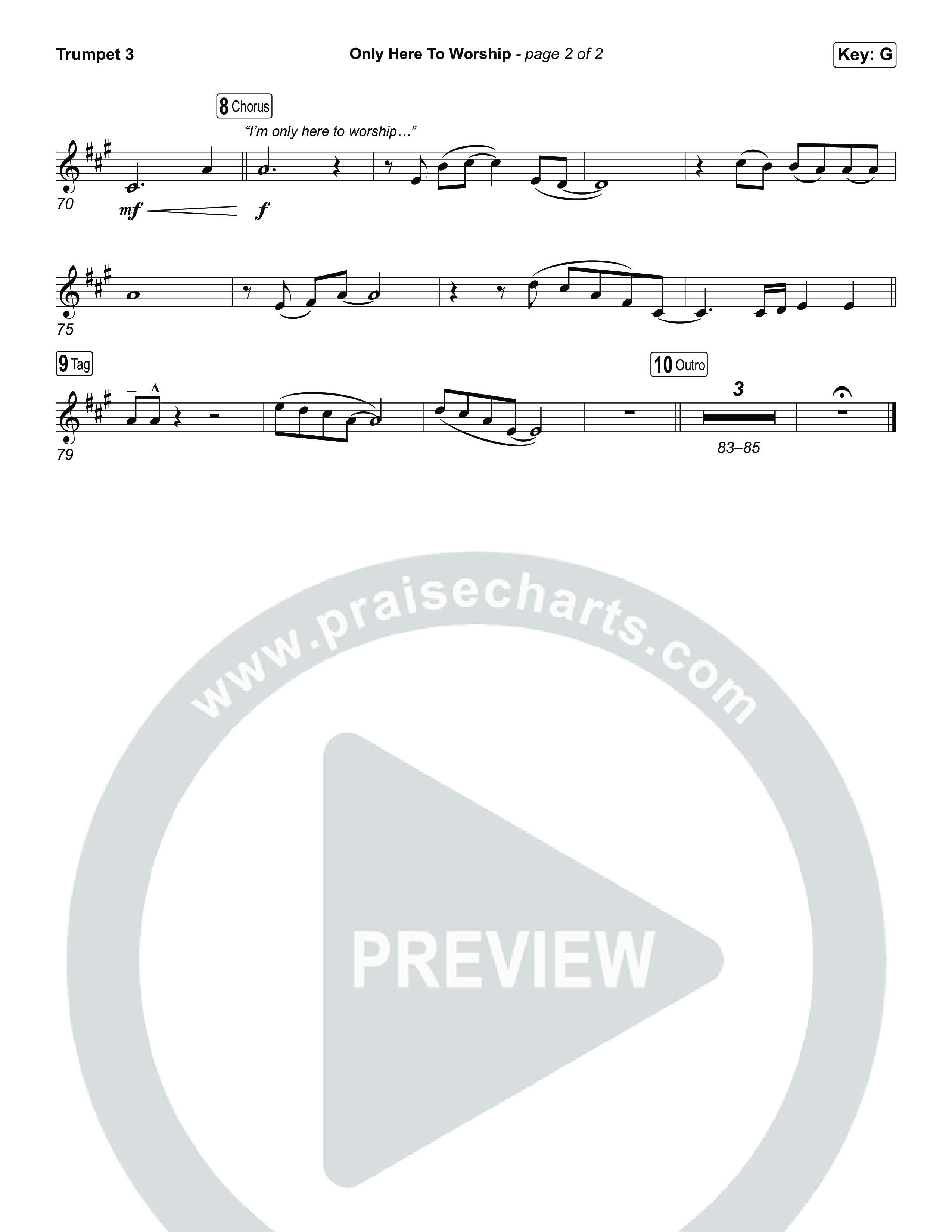 Only Here To Worship Trumpet 3 (Brett Younker / Josh Baldwin)