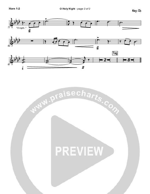 O Holy Night French Horn 1/2 (MercyMe)