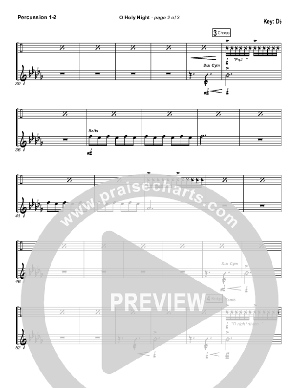 O Holy Night Percussion 1/2 (MercyMe)