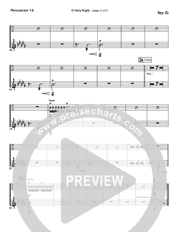 O Holy Night Percussion 1/2 (MercyMe)