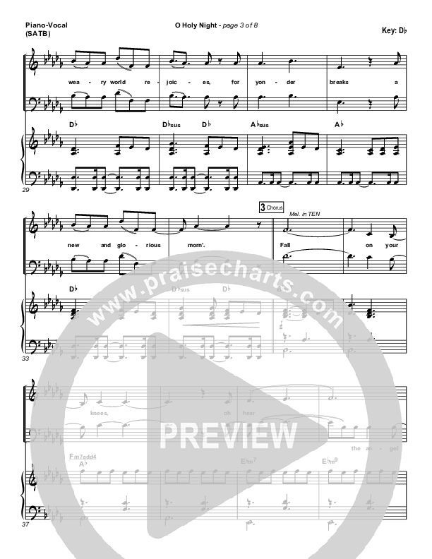 O Holy Night Piano/Vocal (MercyMe)