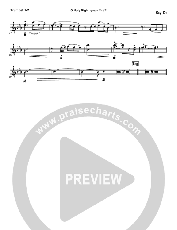 O Holy Night Trumpet 1,2 (MercyMe)