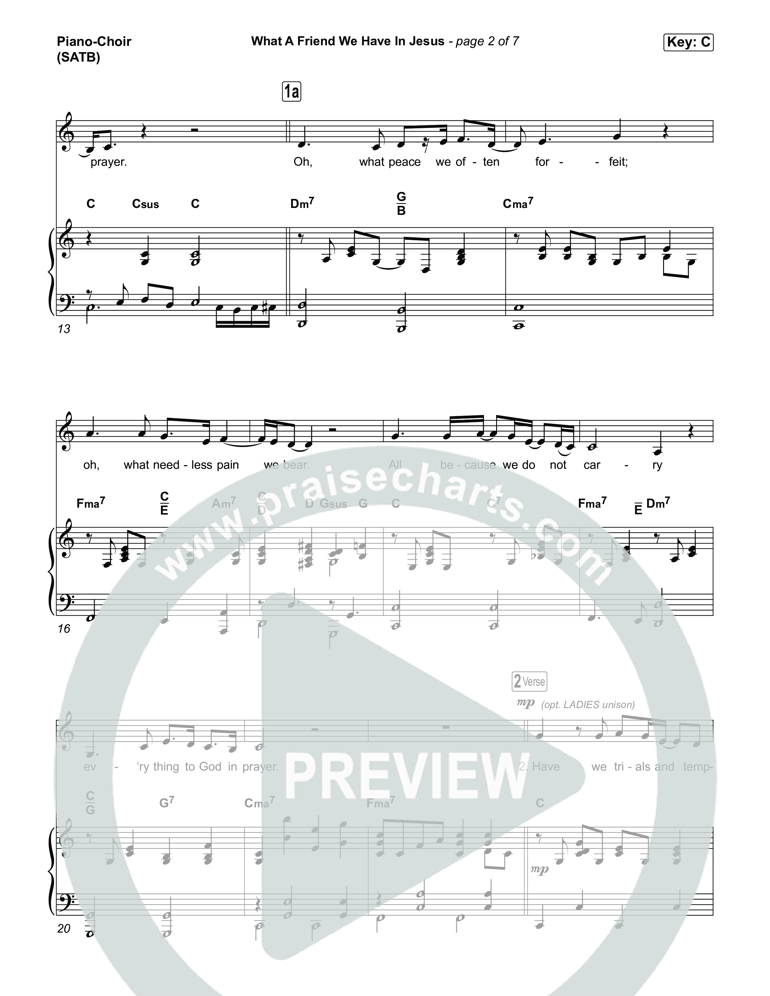 What A Friend We Have In Jesus Piano/Vocal (SATB) (Keith & Kristyn Getty)