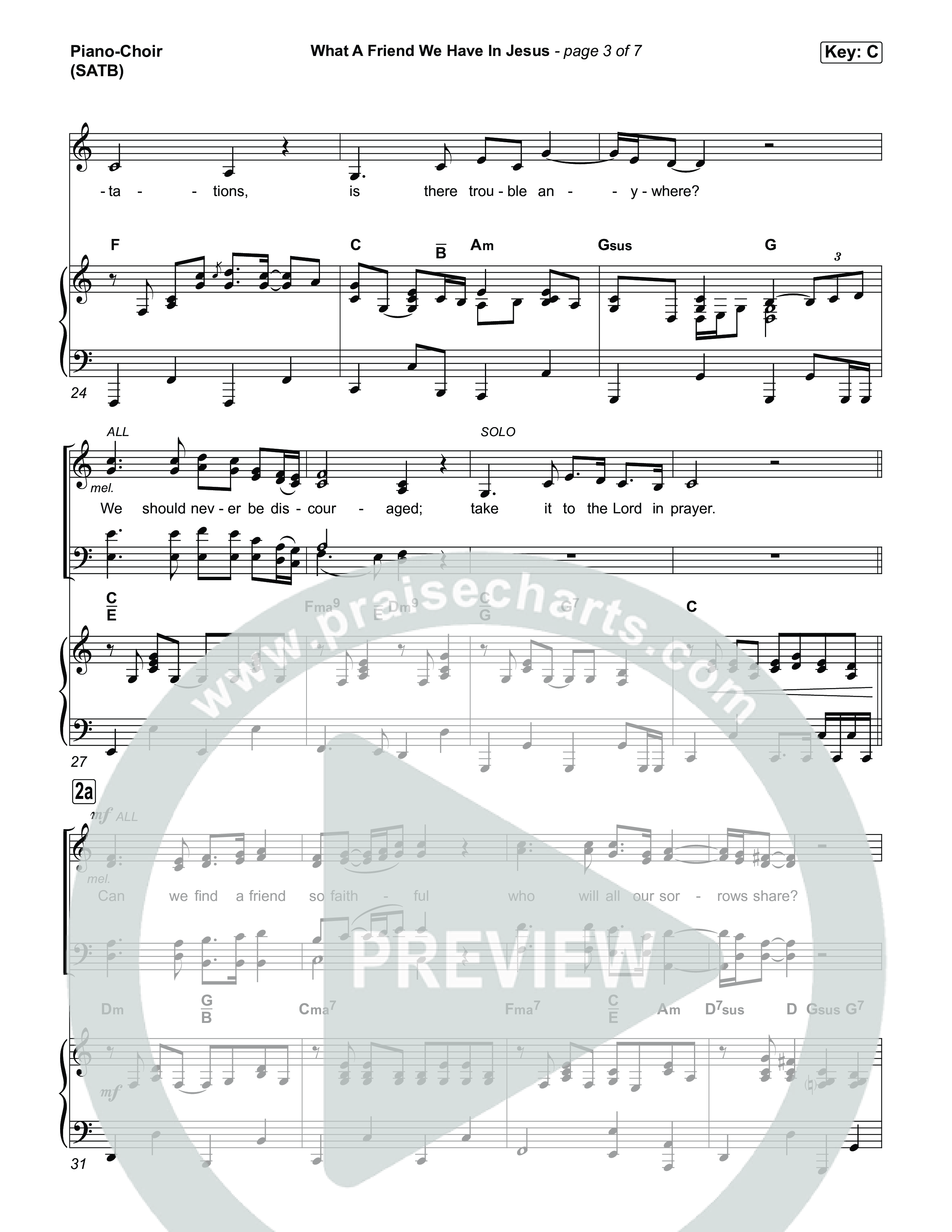 What A Friend We Have In Jesus Piano/Vocal (SATB) (Keith & Kristyn Getty)
