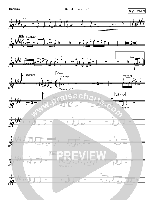 Go Tell Bari Sax (Israel Houghton)