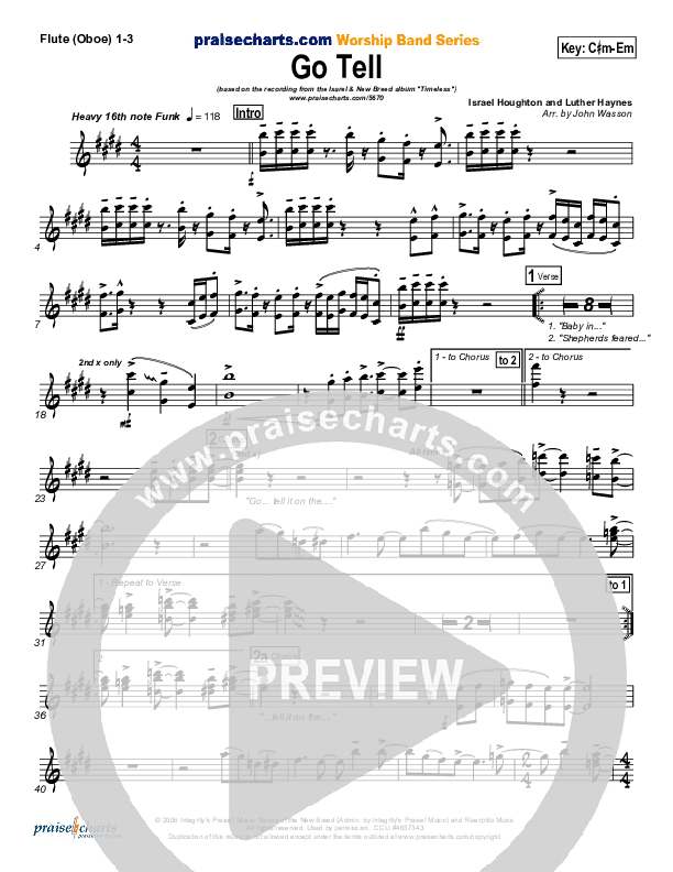 Go Tell Wind Pack (Israel Houghton)