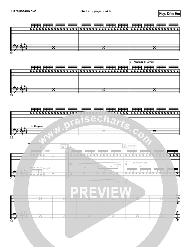 Go Tell Percussion (Israel Houghton)