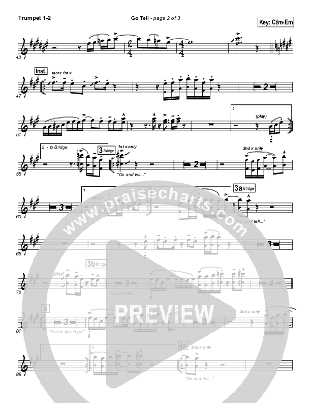 Go Tell Trumpet 1,2 (Israel Houghton)