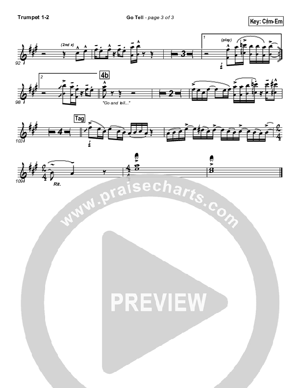 Go Tell Trumpet 1,2 (Israel Houghton)