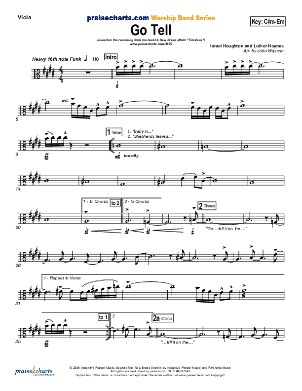 Go Tell Viola (Israel Houghton)