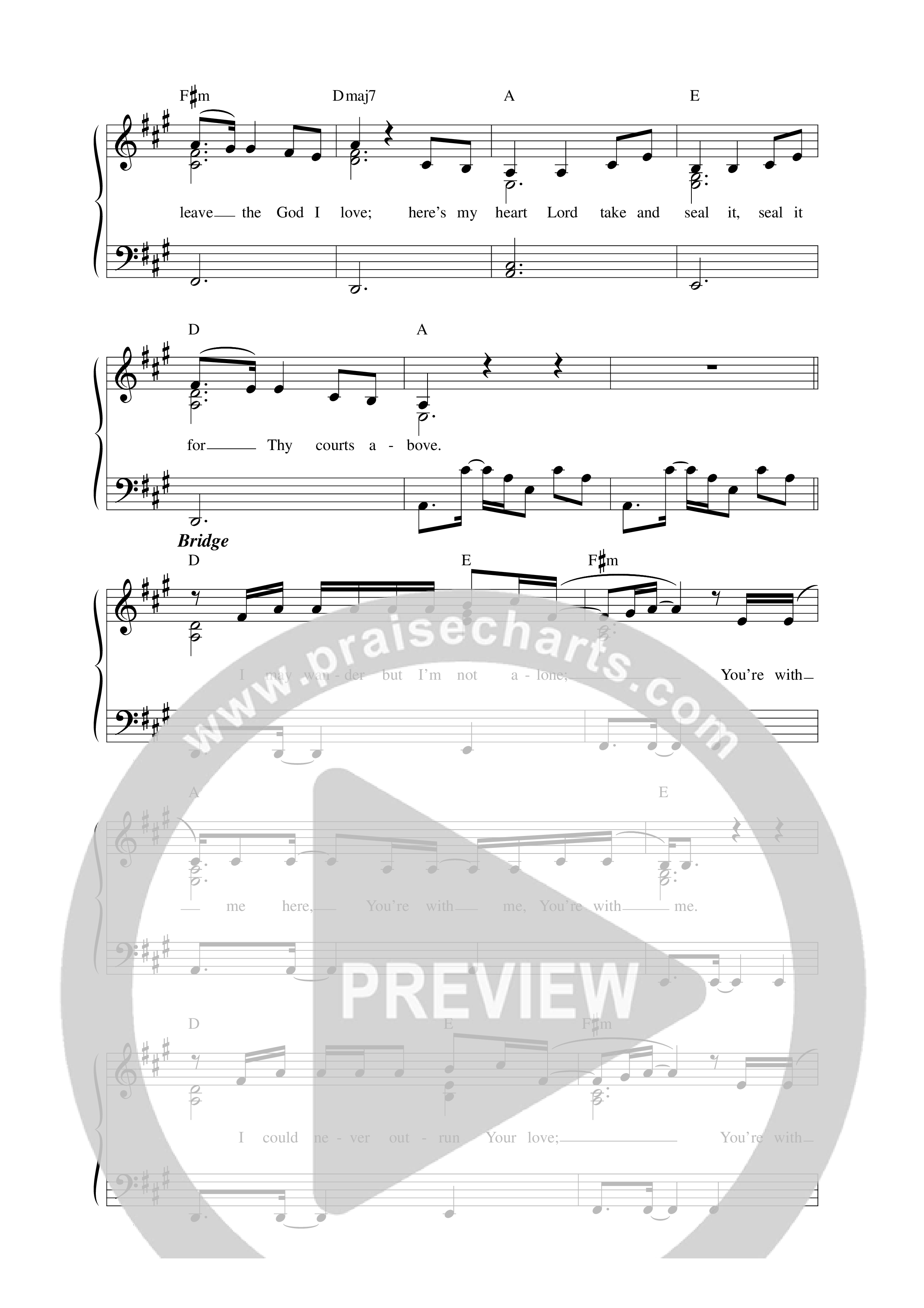 Come Thou Fount Lead Sheet Melody (Love & The Outcome / Integrity Worship)