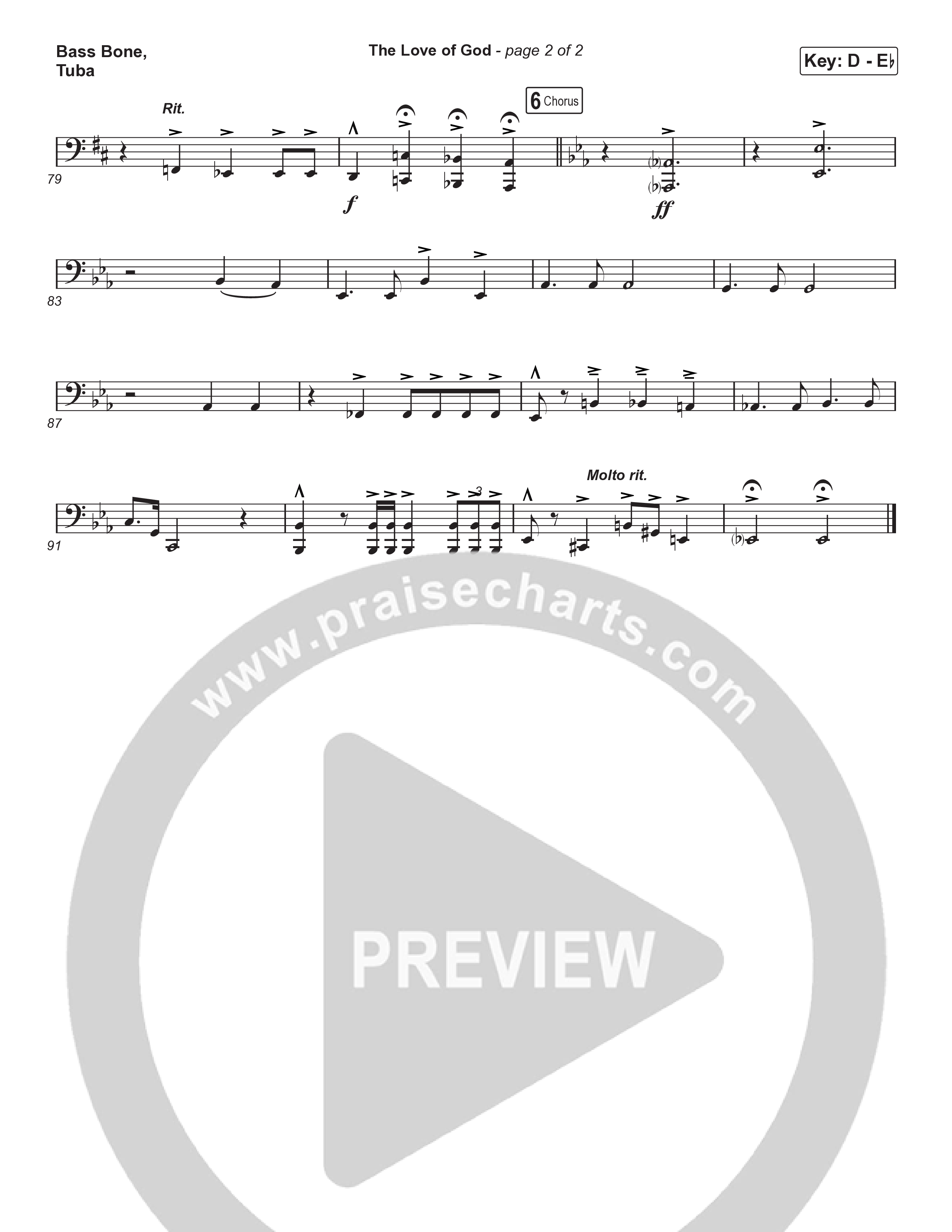 The Love Of God (Choral Anthem) Orchestration (Brad Henderson)