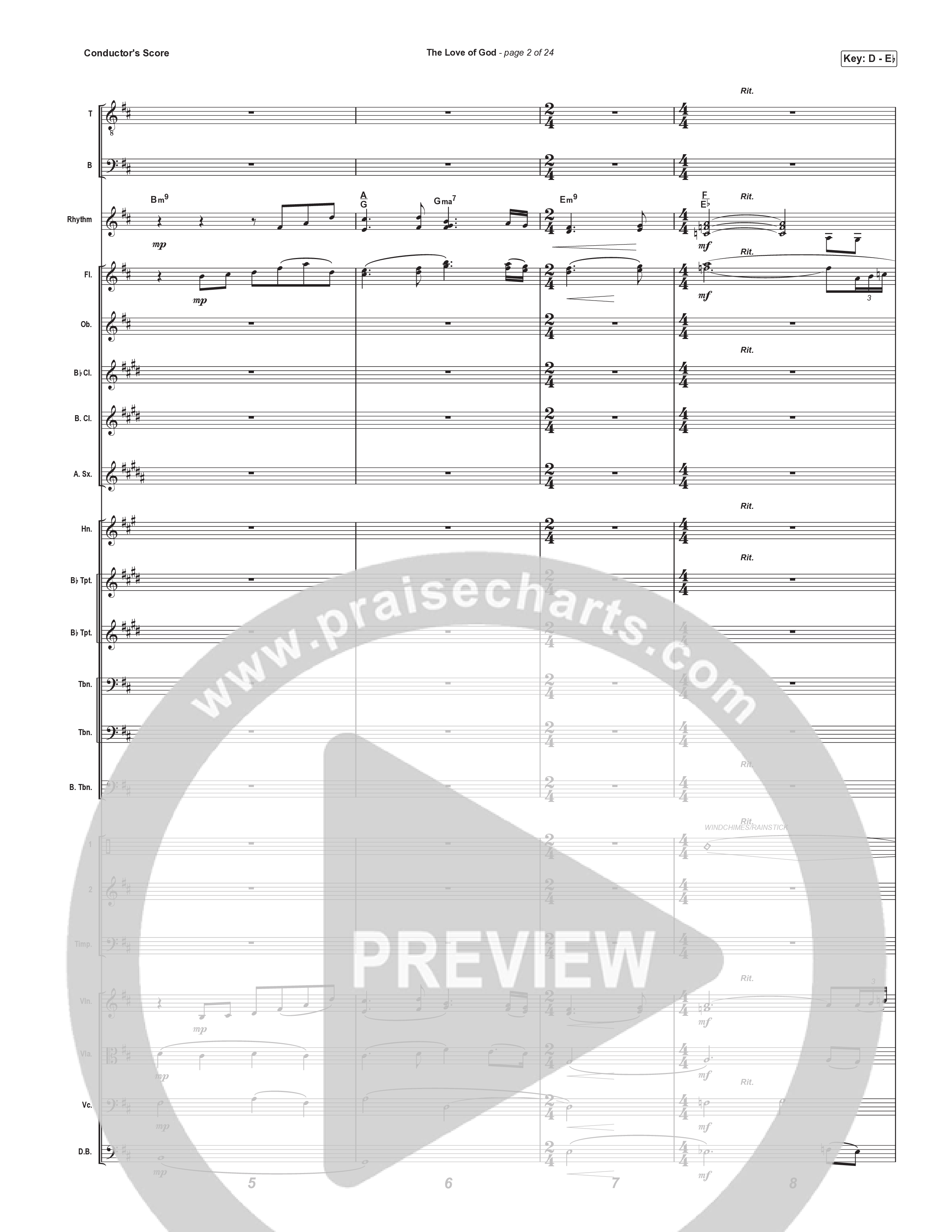 The Love Of God (Choral Anthem) Conductor's Score (Brad Henderson)