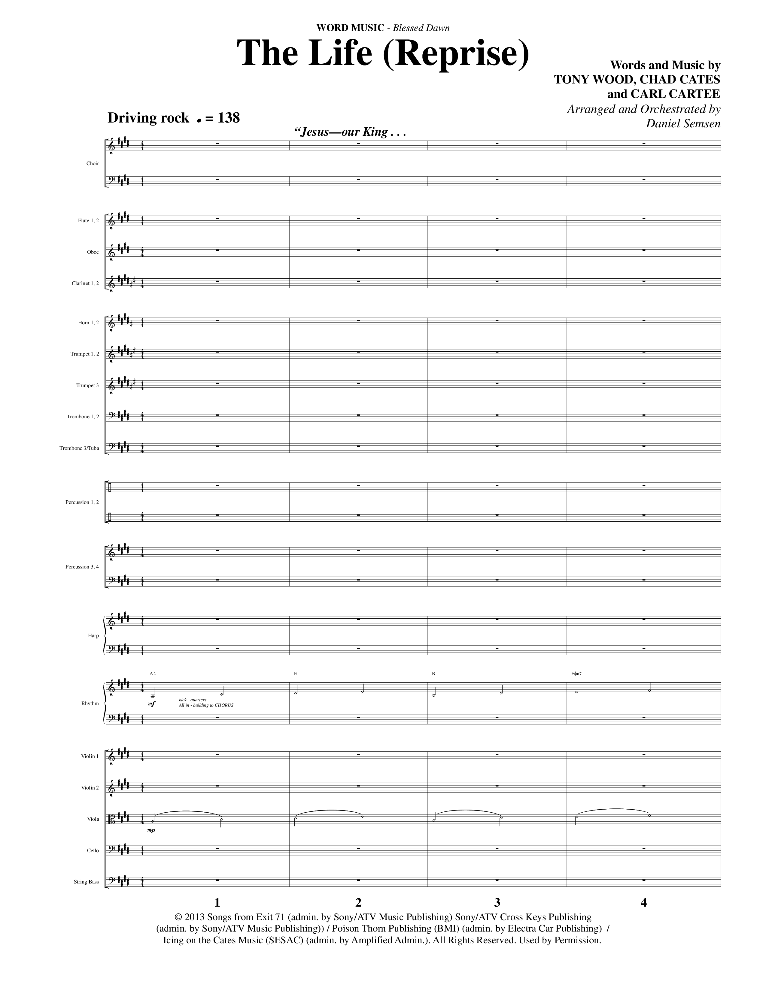 Blessed Dawn (10 Song Choral Collection) Song 10 (Orchestration) (Arr. Daniel Semsen)