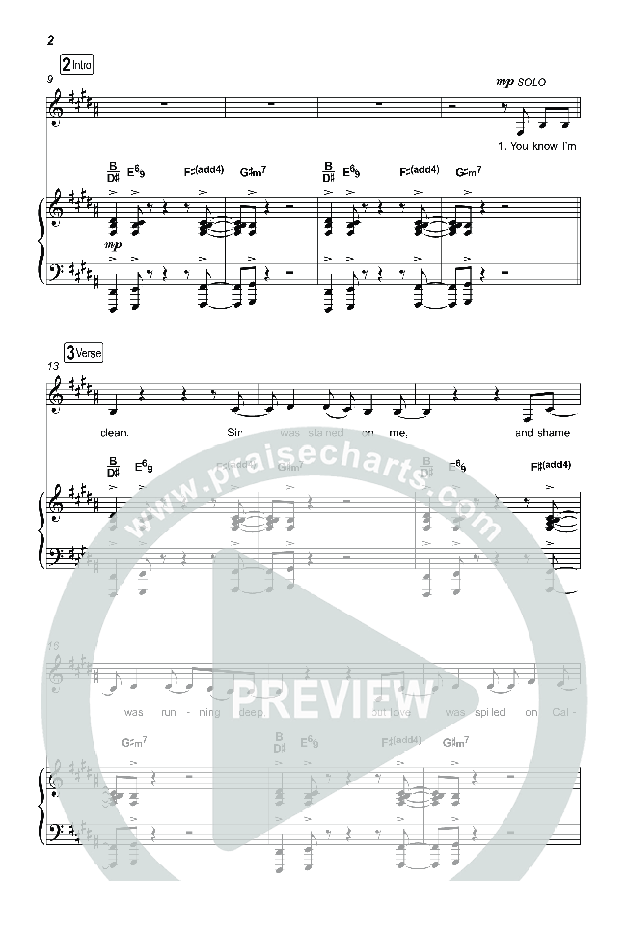 Washed (Choral Anthem SATB) Octavo (SATB & Pno) (ELEVATION RHYTHM / Arr. Luke Gambill)