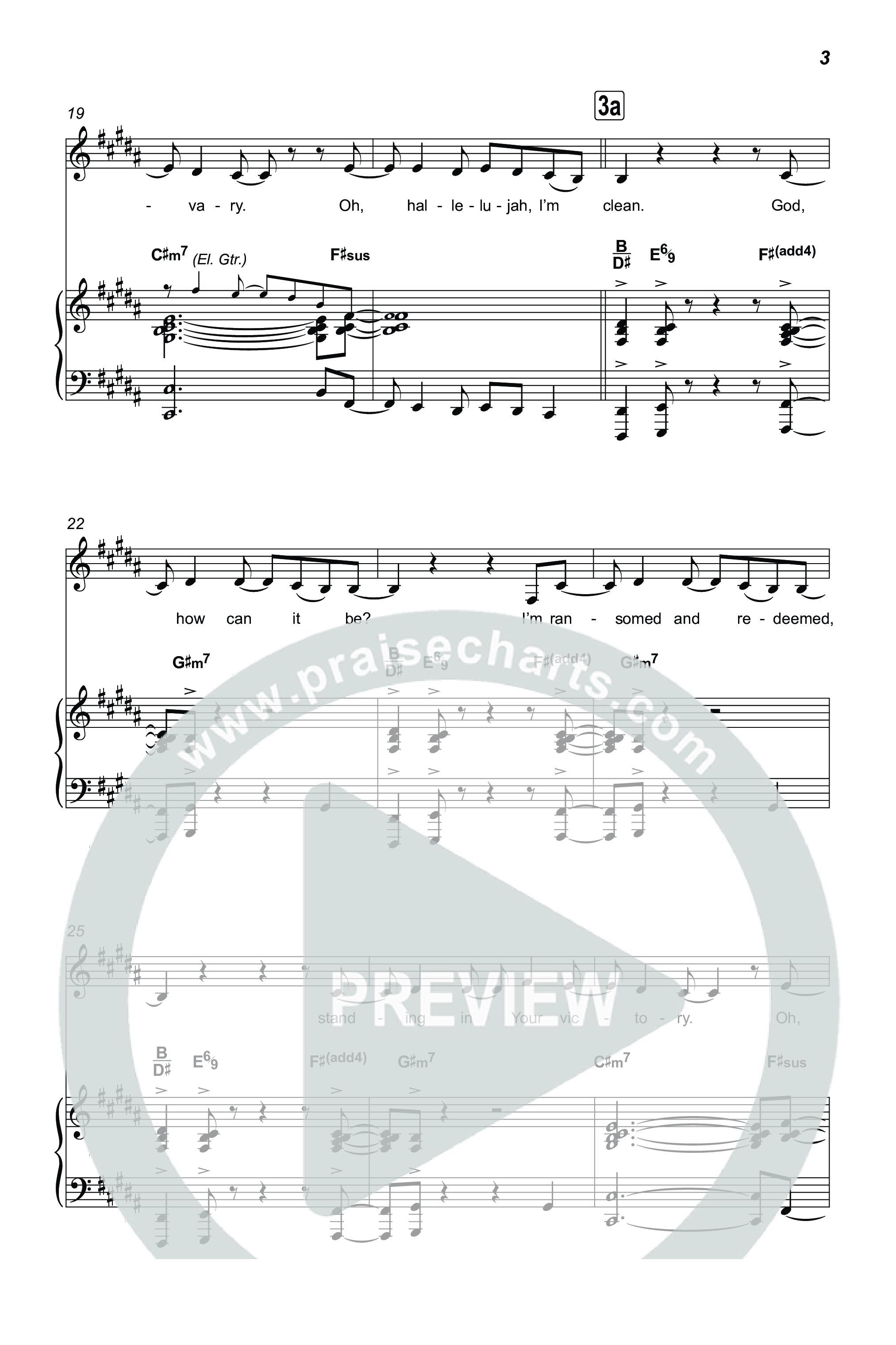 Washed (Choral Anthem SATB) Octavo (SATB & Pno) (ELEVATION RHYTHM / Arr. Luke Gambill)