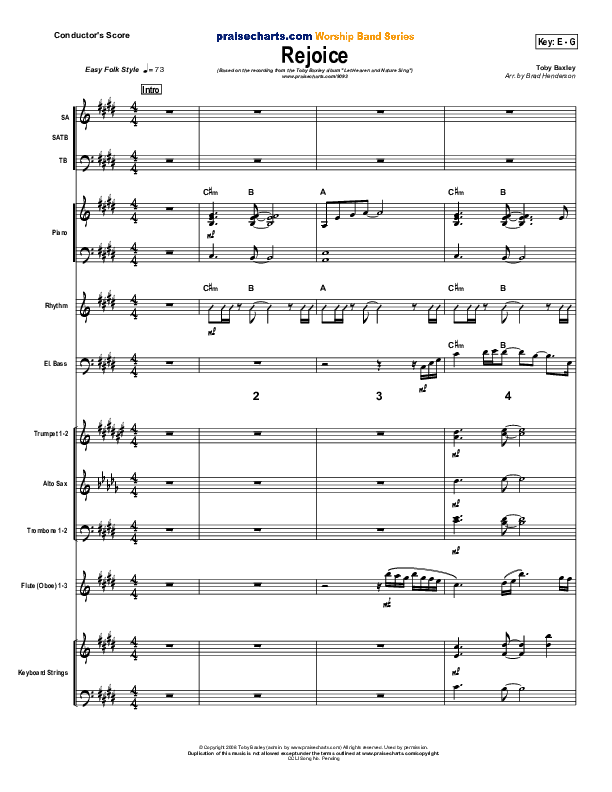 Rejoice Conductor's Score ()