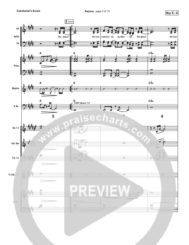 Rejoice Conductor's Score ()