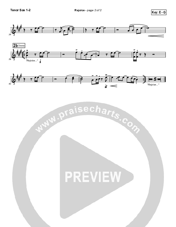 Rejoice Tenor Sax 1/2 ()