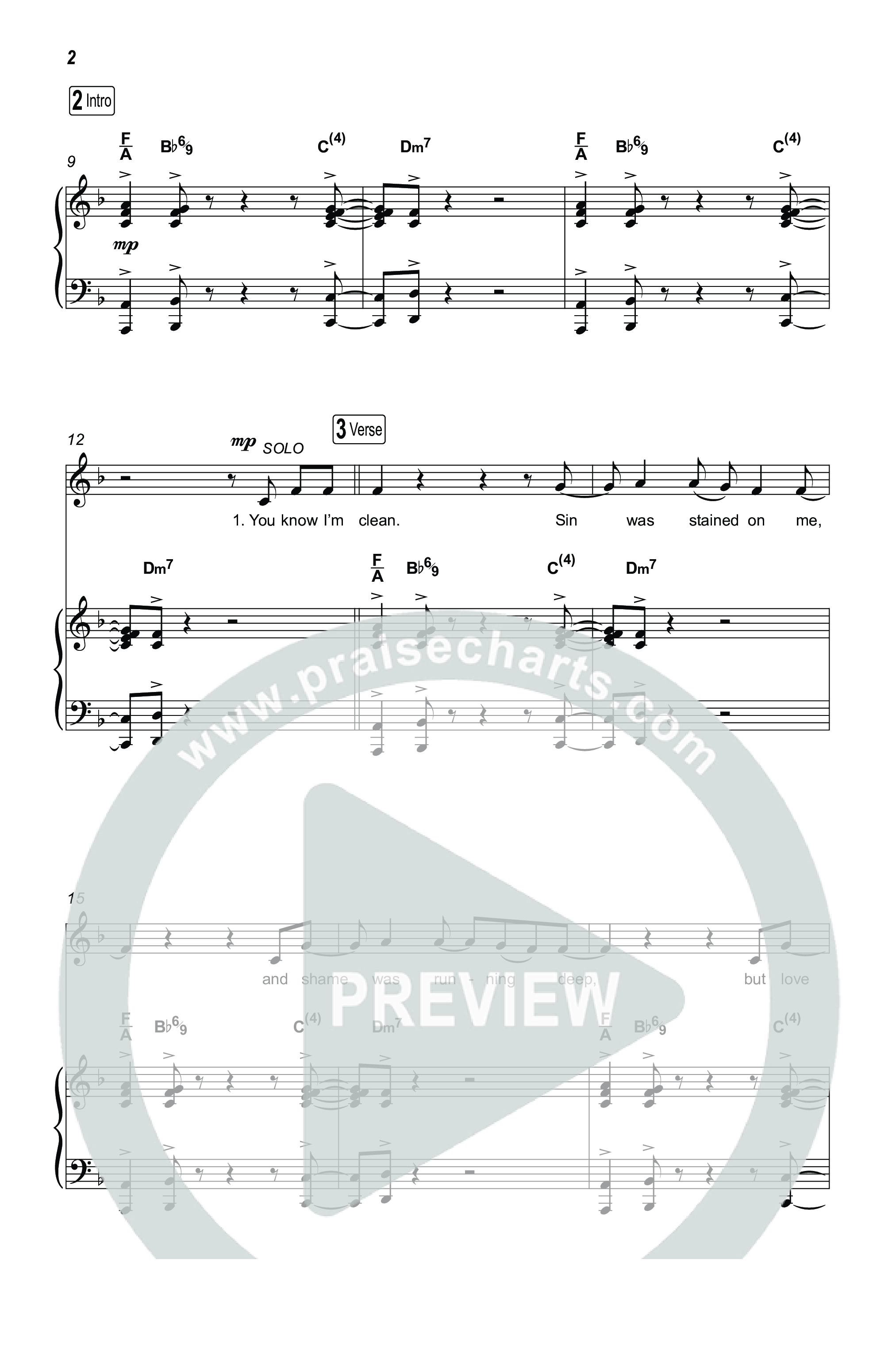 Washed (Worship Choir/SAB) Octavo (SAB & Pno) (ELEVATION RHYTHM / Arr. Luke Gambill)