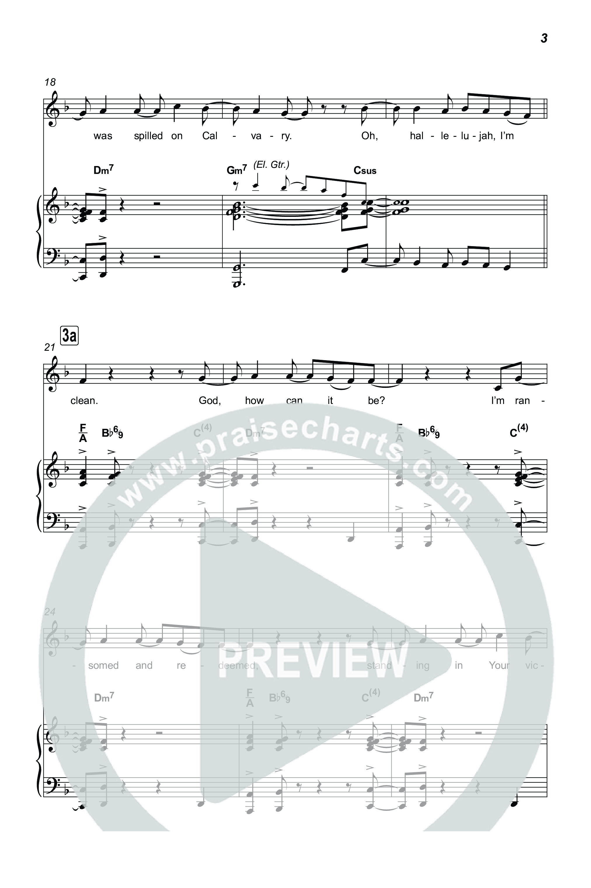 Washed (Worship Choir/SAB) Octavo (SAB & Pno) (ELEVATION RHYTHM / Arr. Luke Gambill)