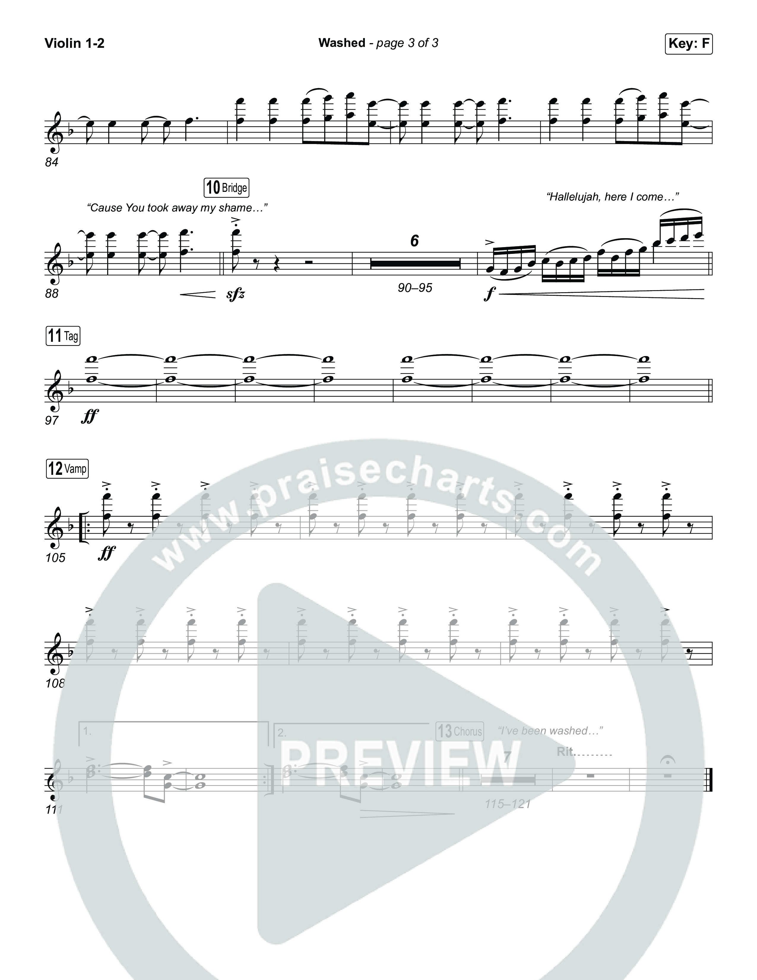 Washed (Worship Choir/SAB) String Pack (ELEVATION RHYTHM / Arr. Luke Gambill)