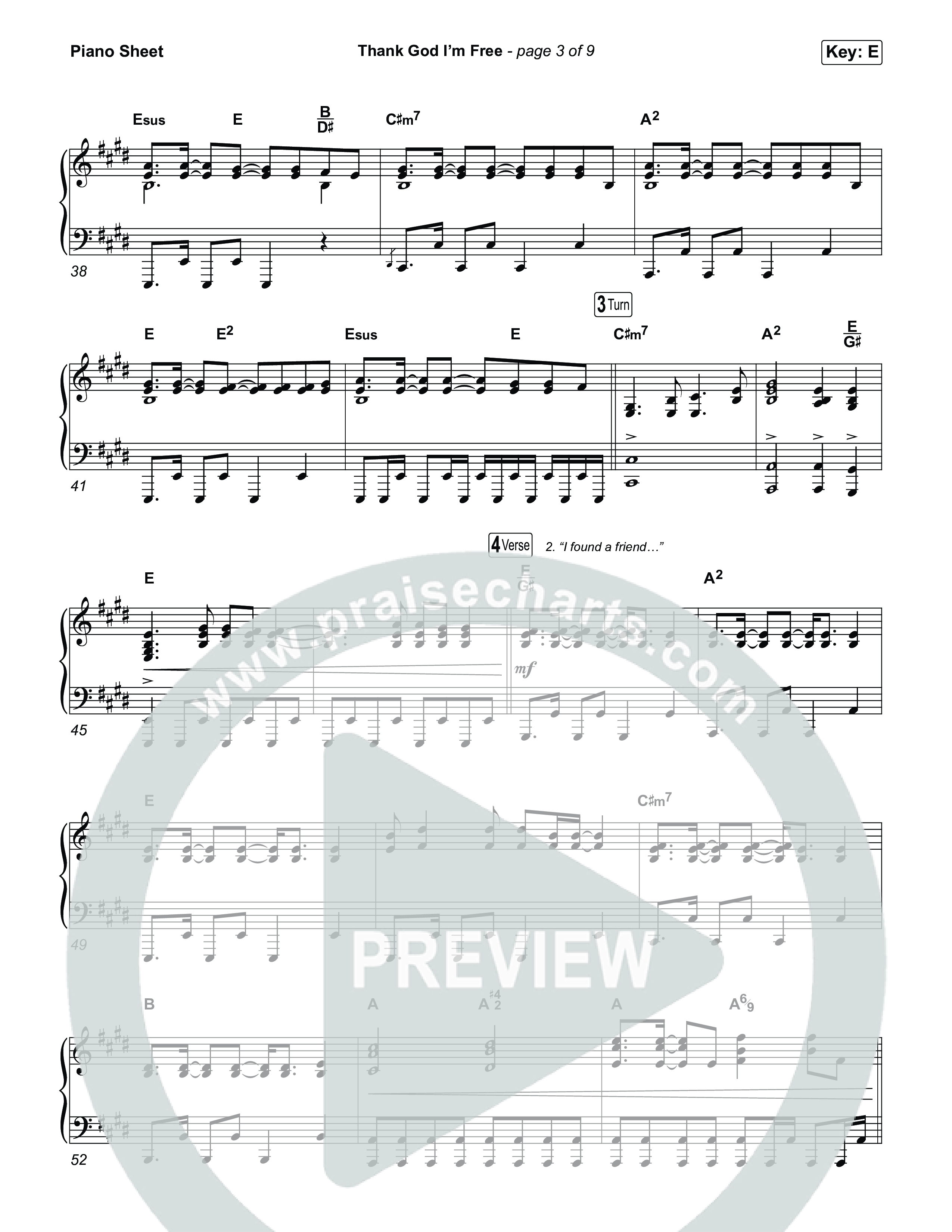 Thank God I'm Free (Choral Anthem SATB) Piano Sheet (ELEVATION RHYTHM / Lizzie Morgan / Arr. Luke Gambill)