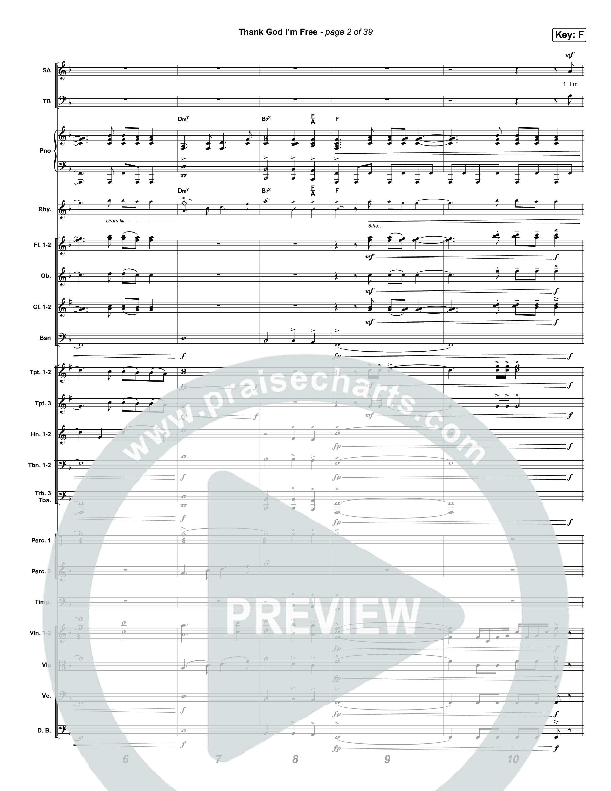 Thank God I'm Free (Worship Choir/SAB) Orchestration (No Vocals) (ELEVATION RHYTHM / Lizzie Morgan / Arr. Luke Gambill)