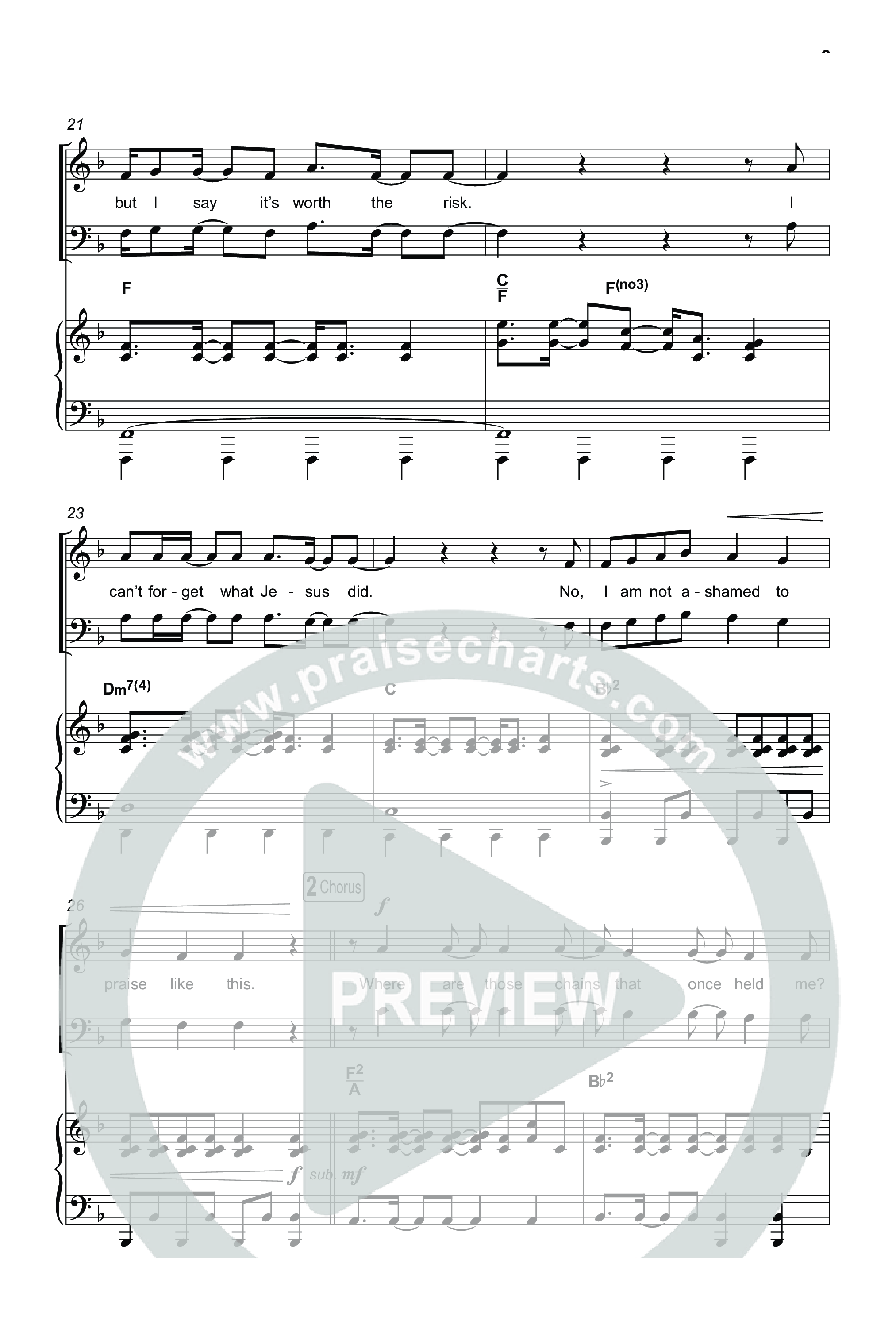Thank God I'm Free (Worship Choir/SAB) Octavo (SAB & Pno) (ELEVATION RHYTHM / Lizzie Morgan / Arr. Luke Gambill)