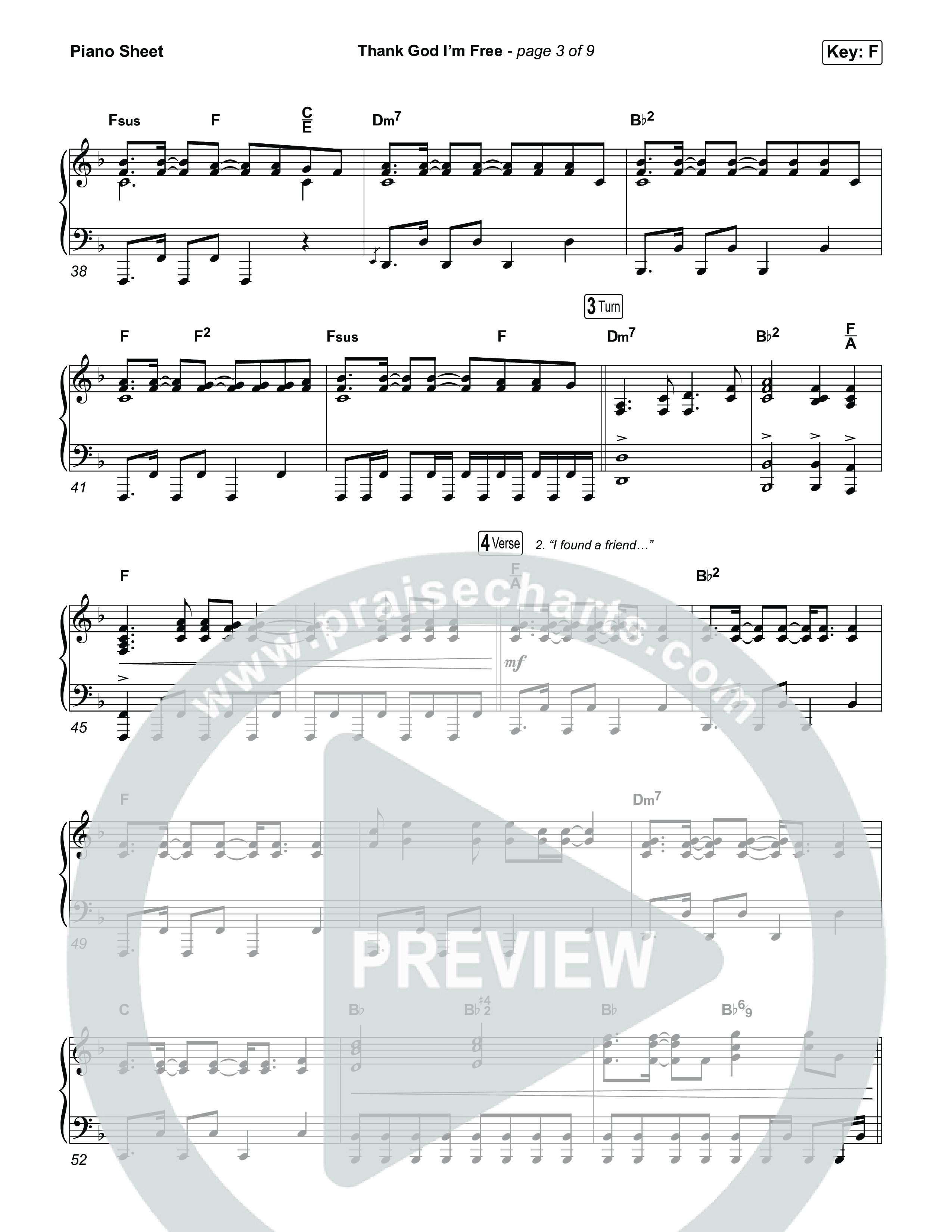 Thank God I'm Free (Worship Choir/SAB) Piano Sheet (ELEVATION RHYTHM / Lizzie Morgan / Arr. Luke Gambill)