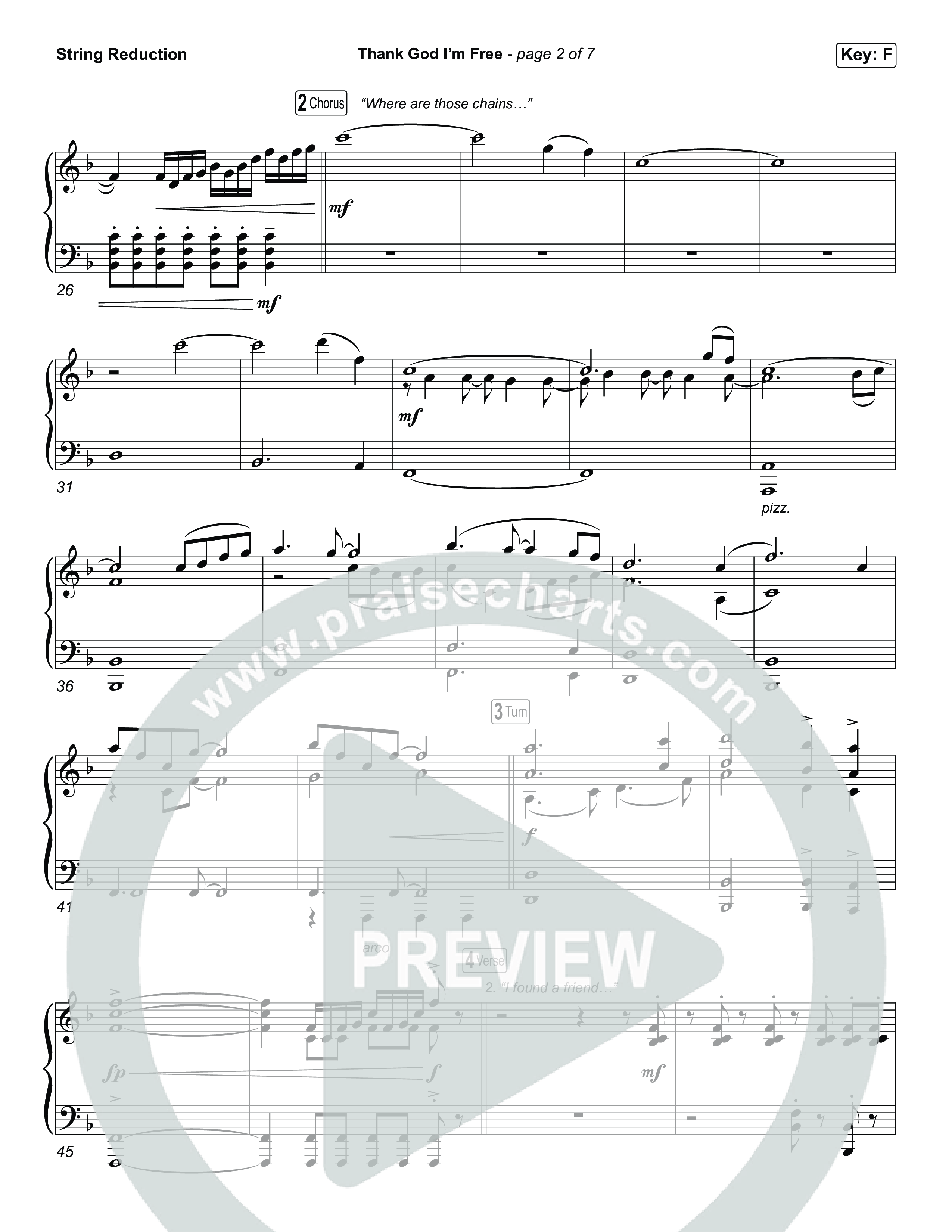 Thank God I'm Free (Worship Choir/SAB) String Reduction (ELEVATION RHYTHM / Lizzie Morgan / Arr. Luke Gambill)