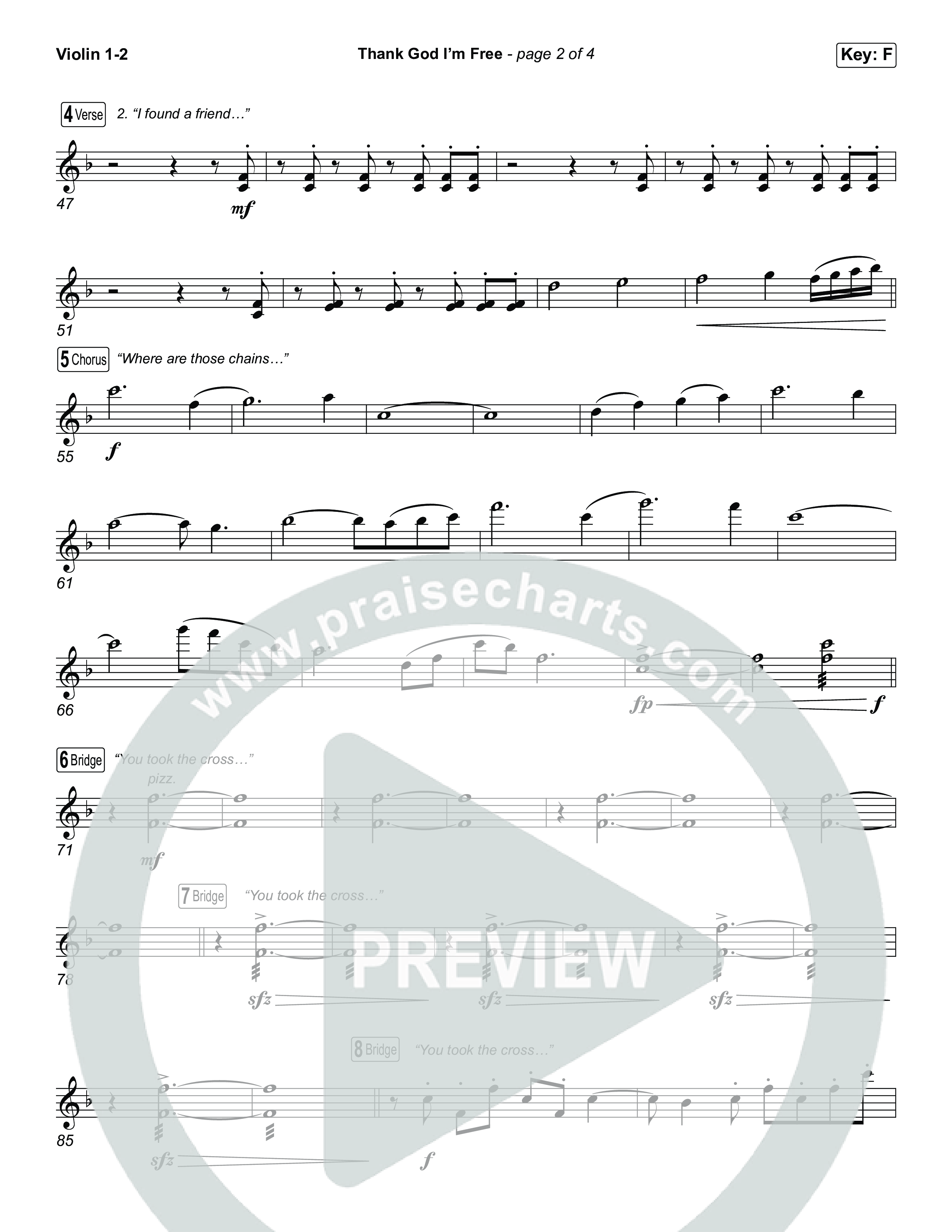 Thank God I'm Free (Worship Choir/SAB) String Pack (ELEVATION RHYTHM / Lizzie Morgan / Arr. Luke Gambill)