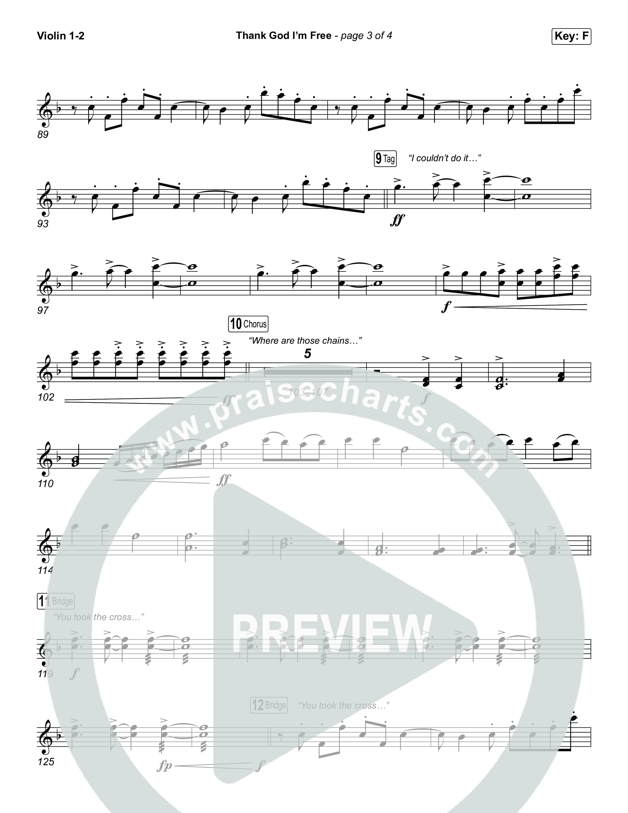 Thank God I'm Free (Worship Choir/SAB) String Pack (ELEVATION RHYTHM / Lizzie Morgan / Arr. Luke Gambill)