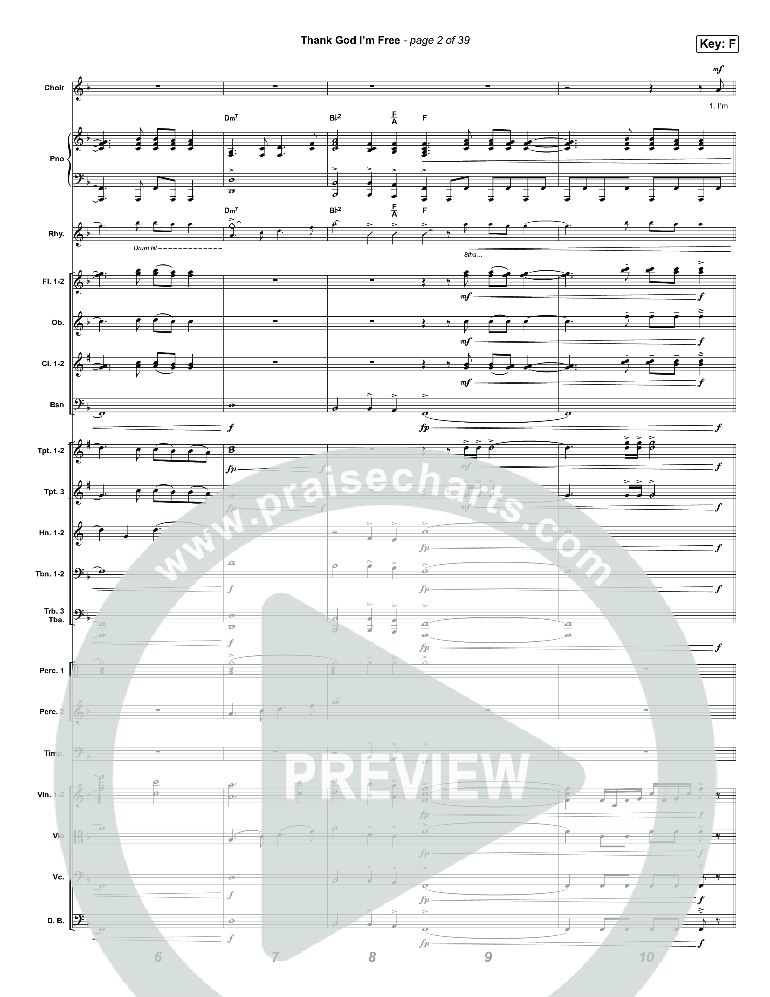 Thank God I'm Free (Unison/2-Part) Orchestration (ELEVATION RHYTHM / Lizzie Morgan / Arr. Luke Gambill)
