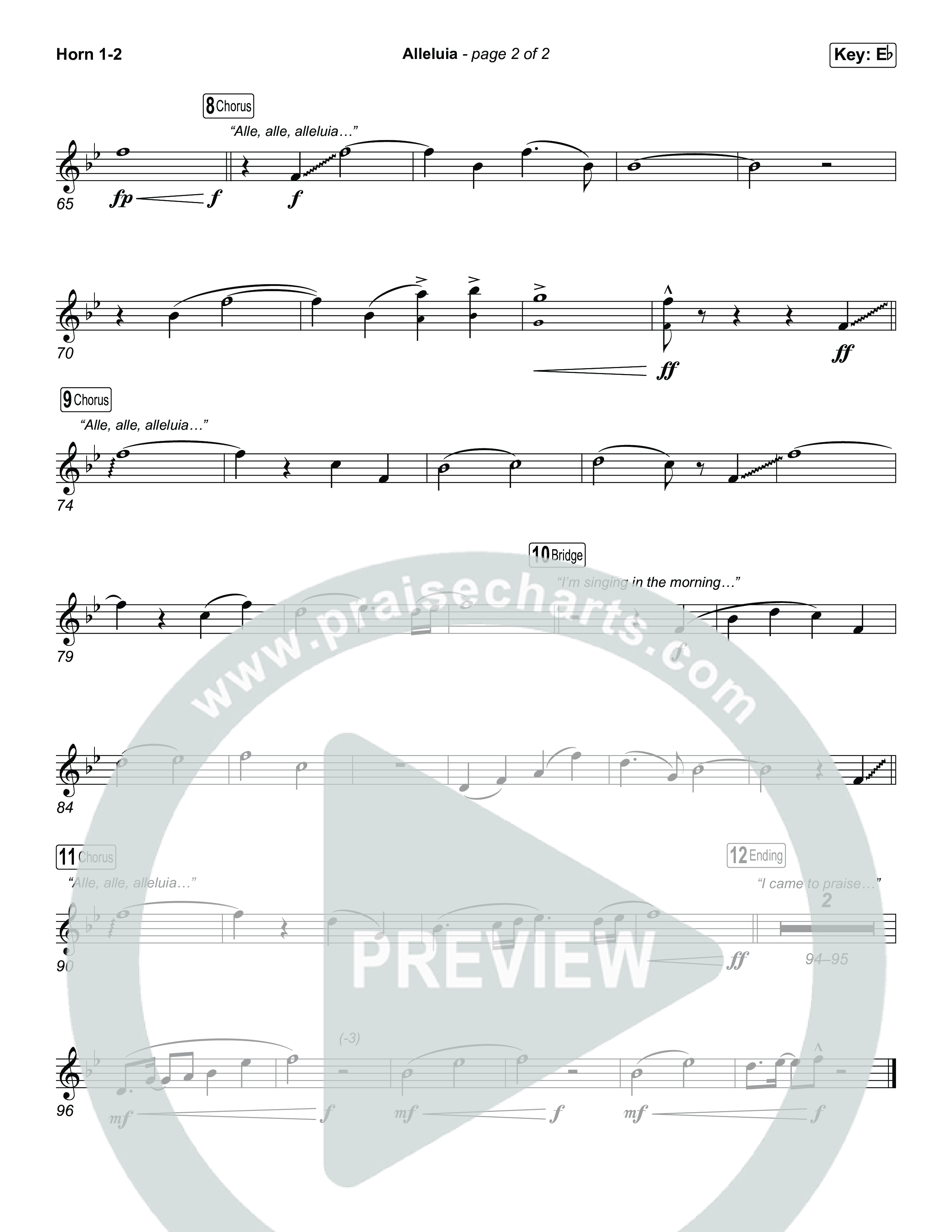 Alleluia (Worship Choir/SAB) Brass Pack (Elevation Worship / Chandler Moore / Chris Brown / Arr. Luke Gambill)