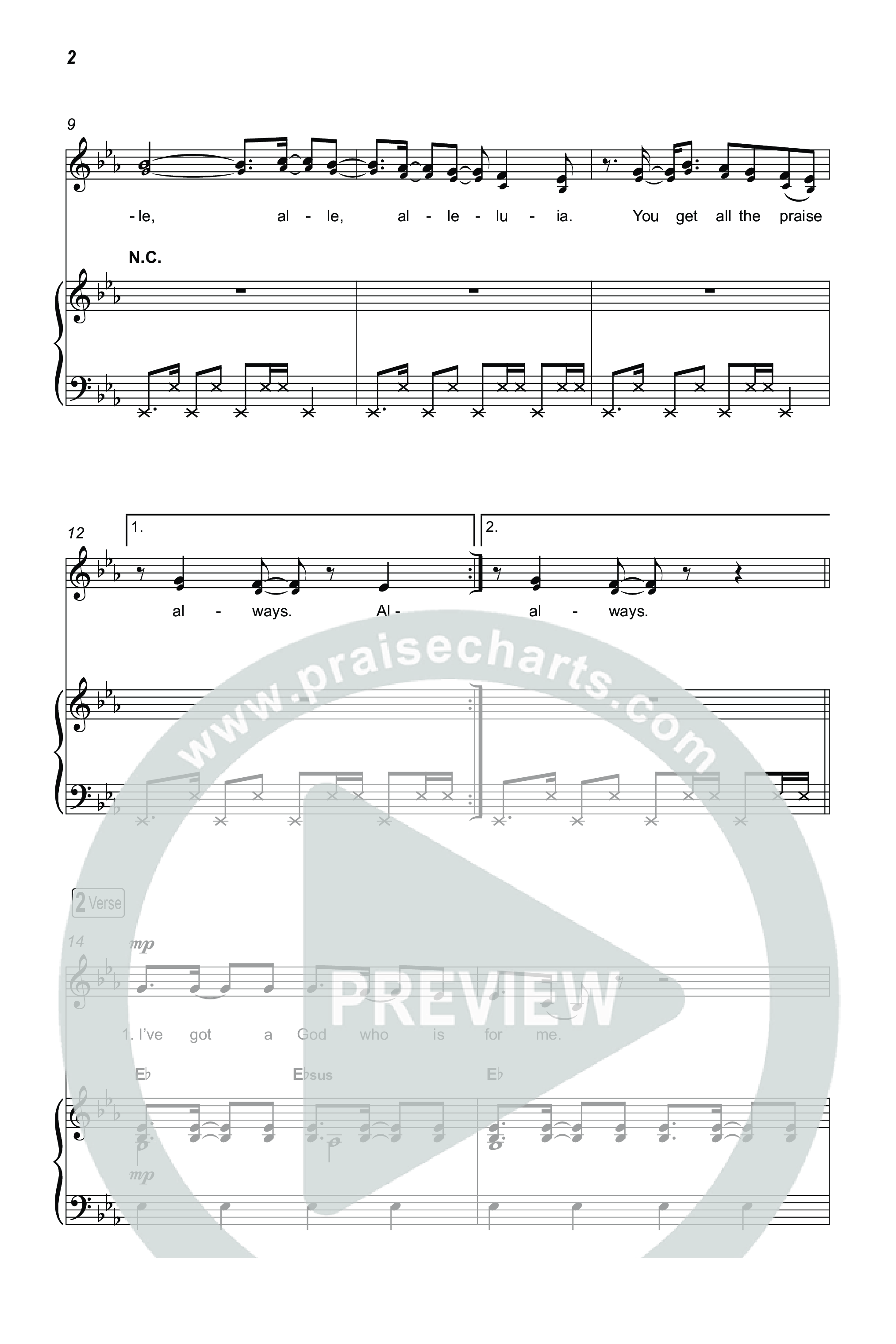 Alleluia (Unison/2-Part) Octavo (Uni/2-Part & Pno) (Elevation Worship / Chandler Moore / Chris Brown / Arr. Luke Gambill)