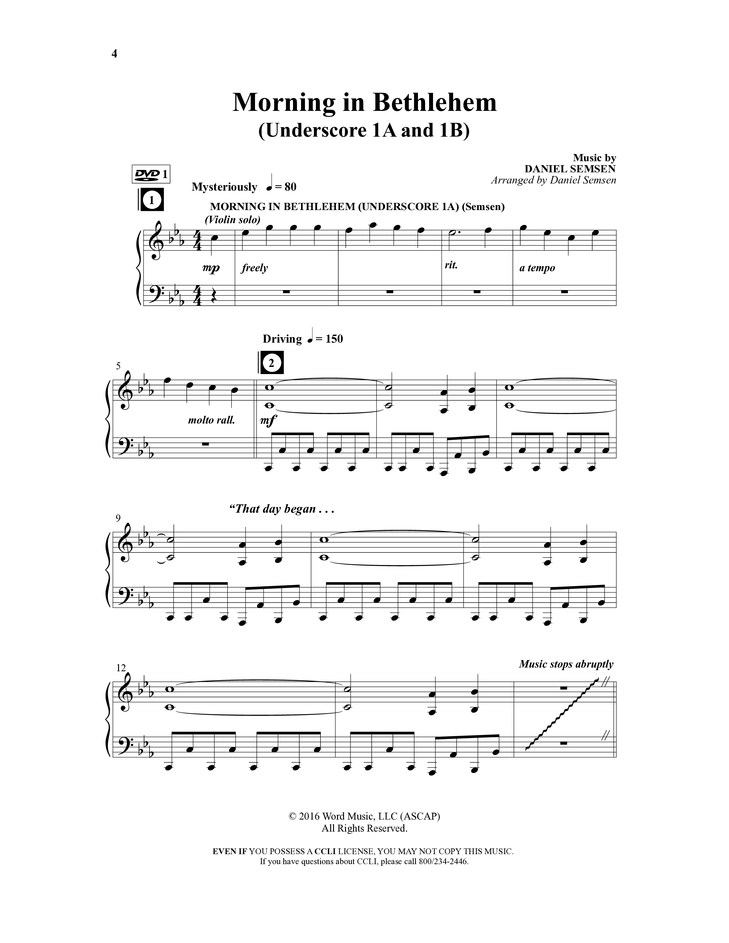 All About That Baby (14 Song Choral Collection) Song 1 (Piano SATB) (Arr. Daniel Semsen)