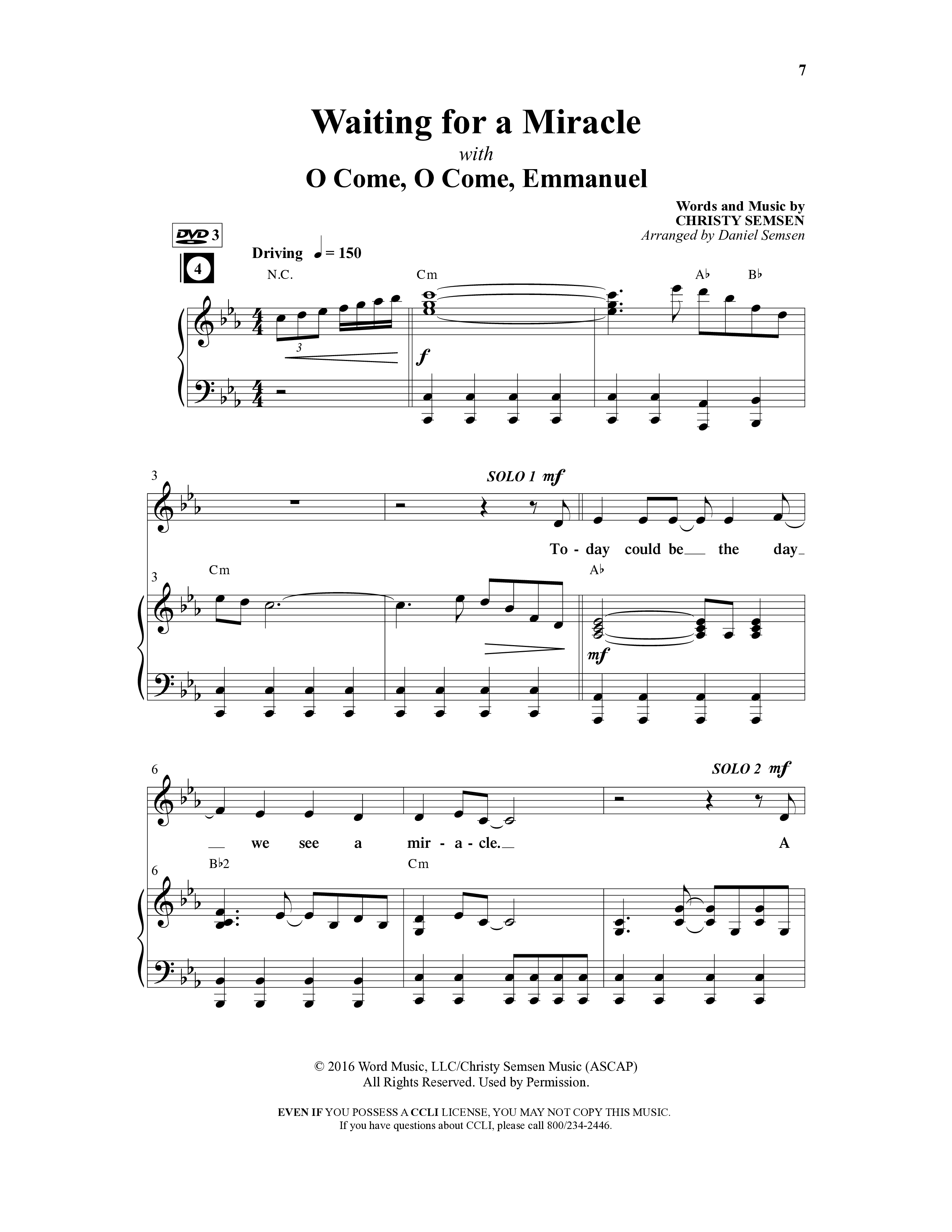 All About That Baby (14 Song Choral Collection) Song 2 (Piano SATB) (Arr. Daniel Semsen)