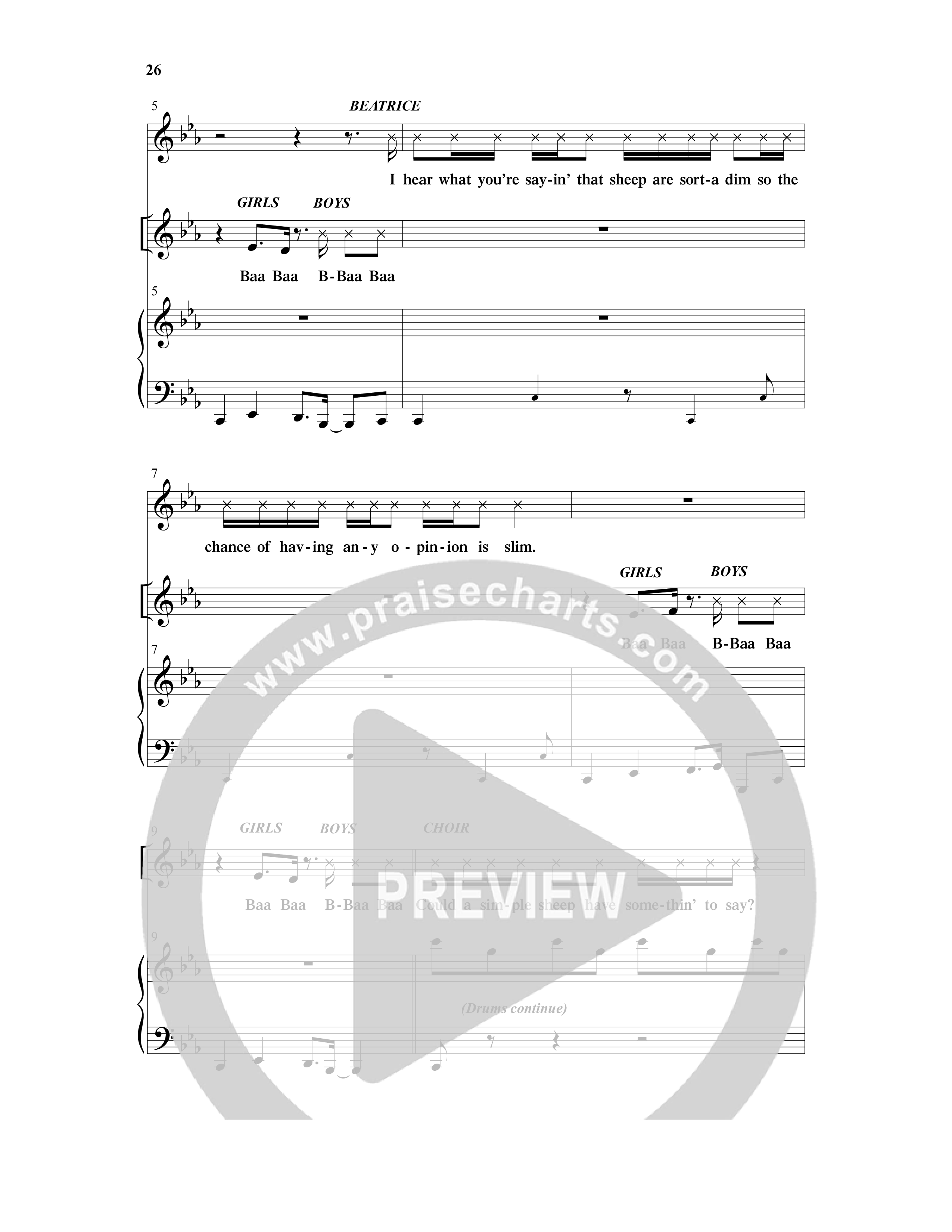 All About That Baby (14 Song Choral Collection) Song 4 (Piano SATB) (Arr. Daniel Semsen)