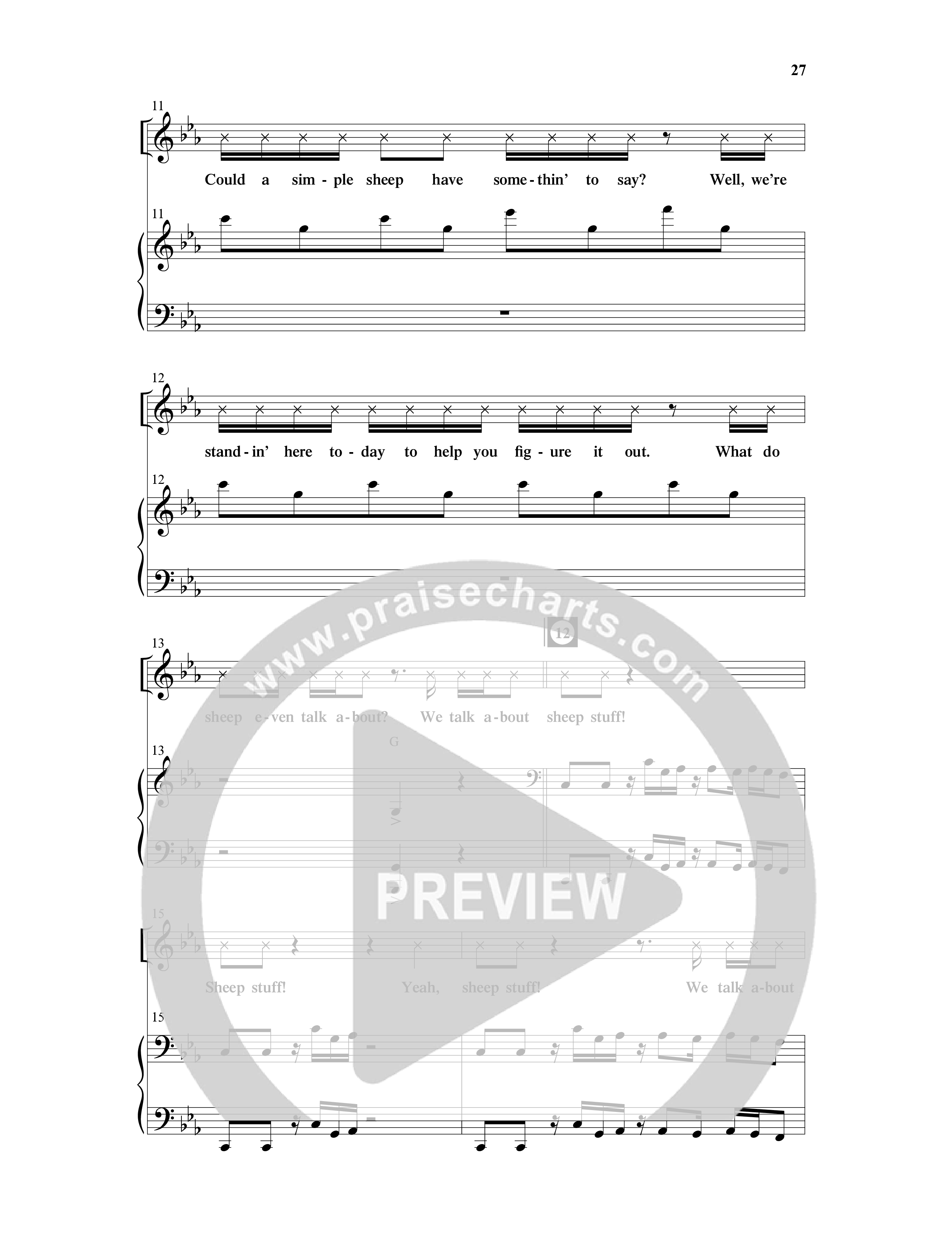 All About That Baby (14 Song Choral Collection) Song 4 (Piano SATB) (Arr. Daniel Semsen)
