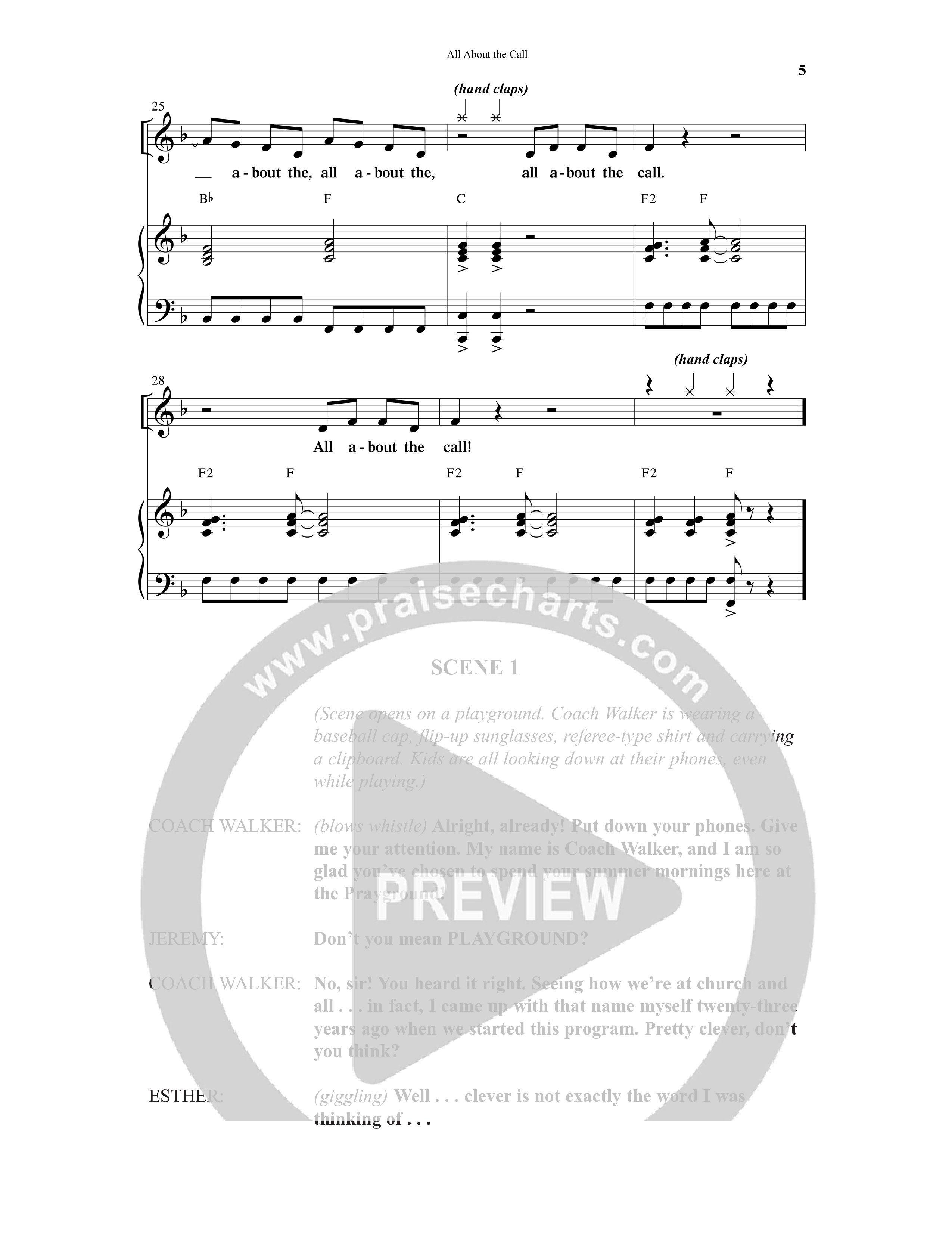 All About The Call (6 Song Choral Collection) Song 1 (Piano SATB) (Arr. Ali Carlson)