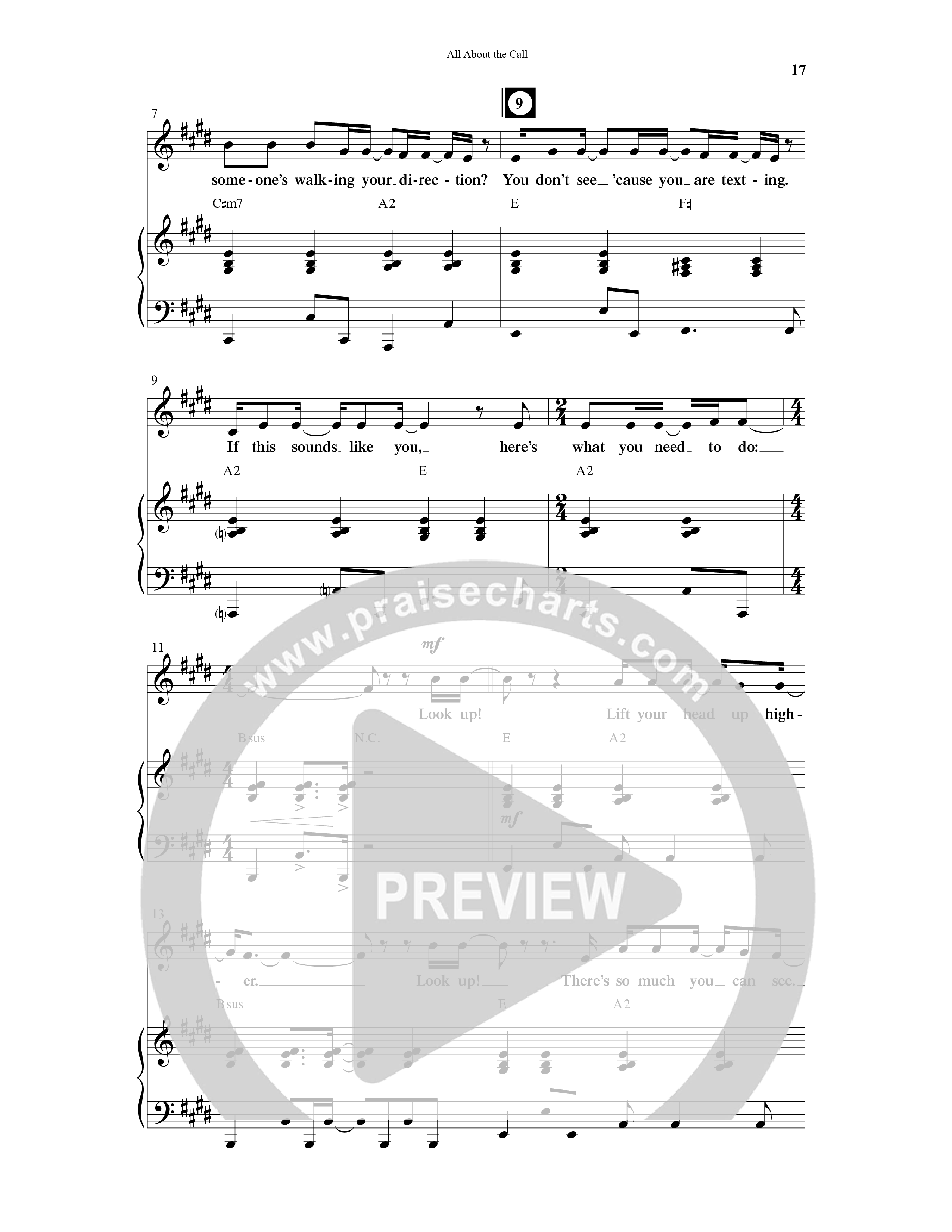 All About The Call (6 Song Choral Collection) Song 3 (Piano SATB) (Arr. Ali Carlson)