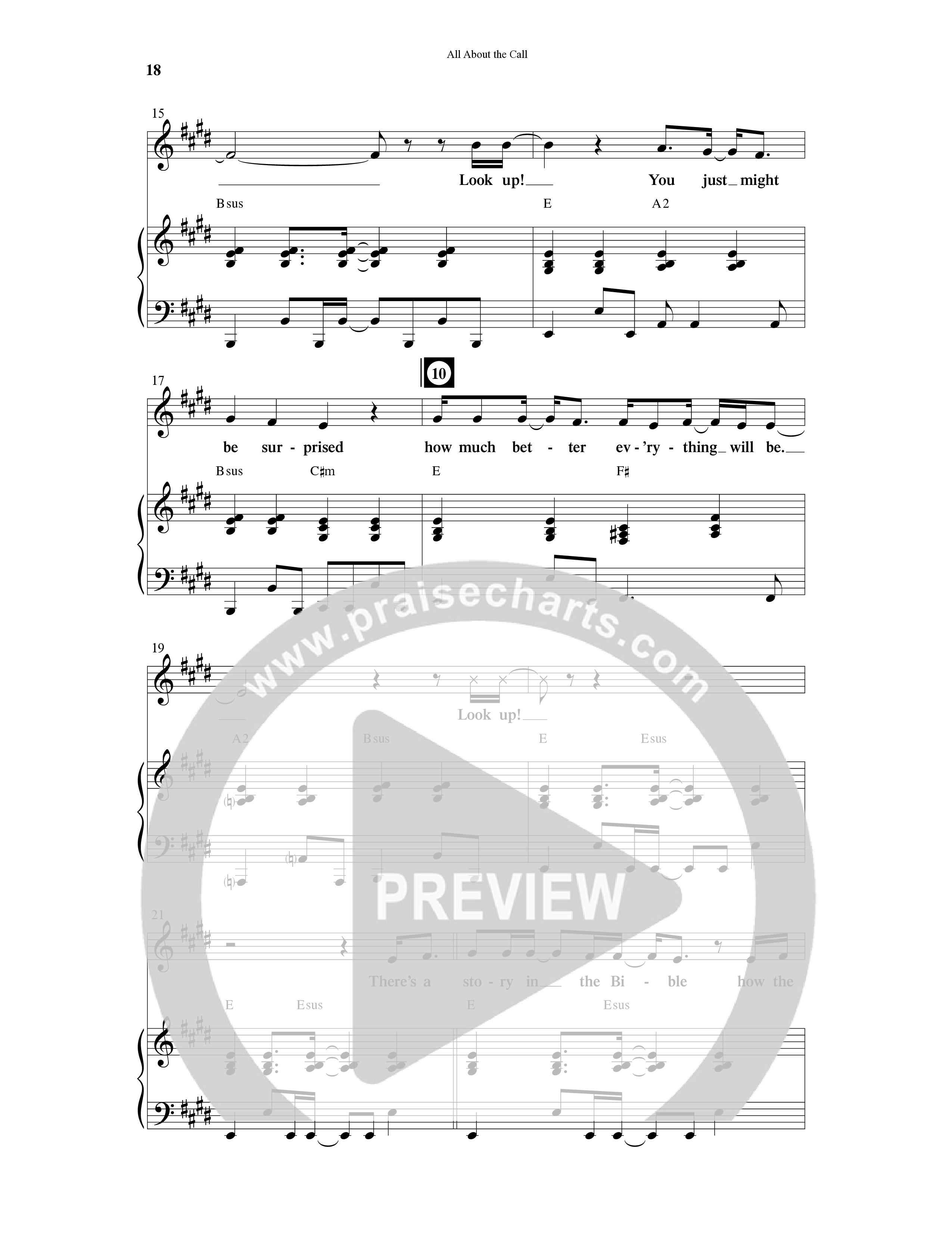 All About The Call (6 Song Choral Collection) Song 3 (Piano SATB) (Arr. Ali Carlson)
