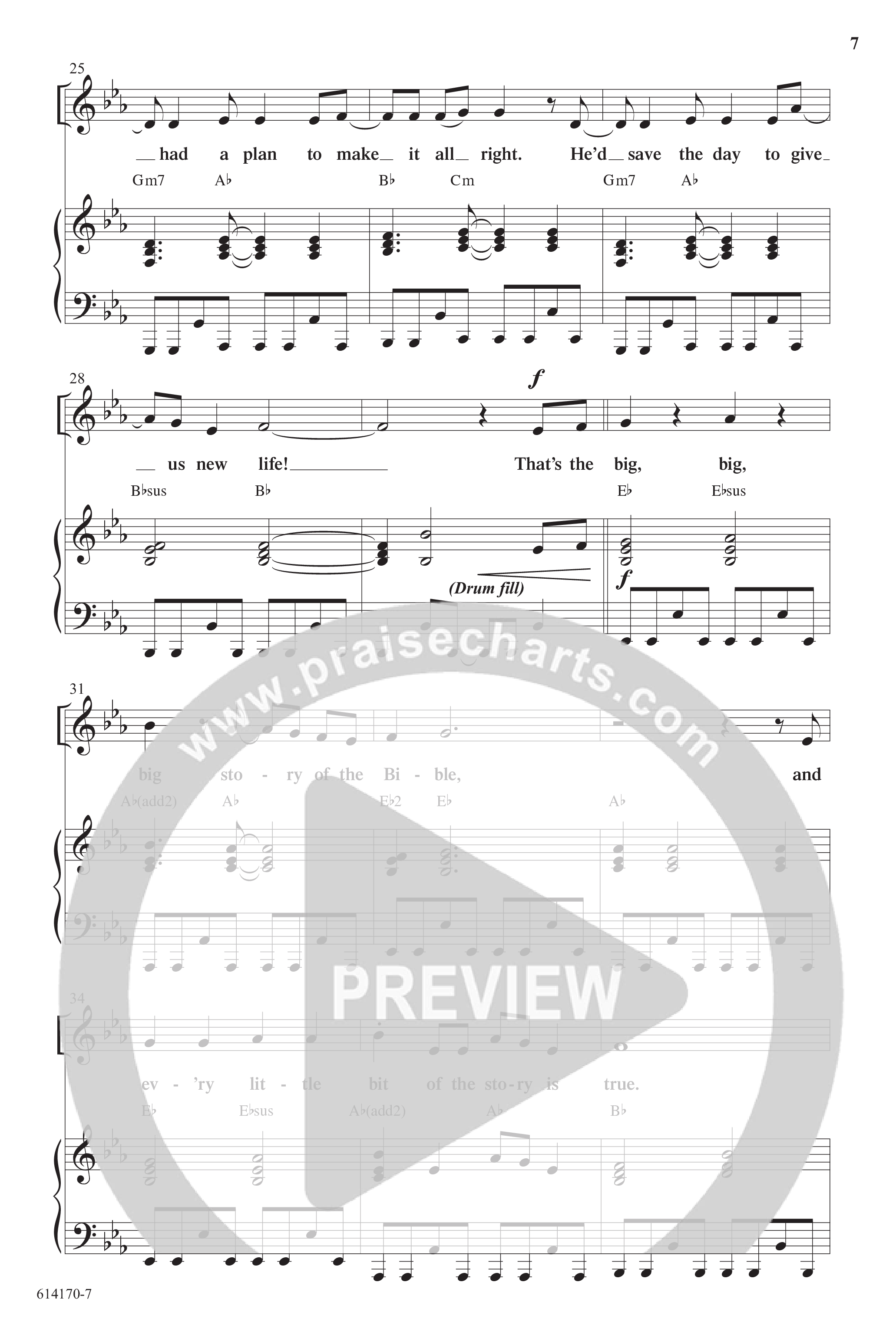 The Big Bible Idea Group (7 Song Choral Collection) Song 2 (Piano SATB) (Arr. Gina Boe)