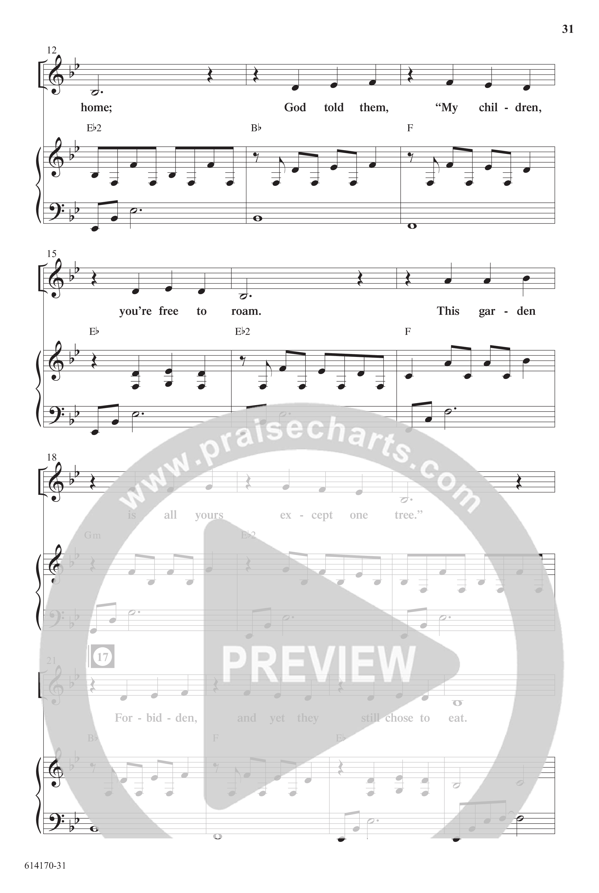 The Big Bible Idea Group (7 Song Choral Collection) Song 4 (Piano SATB) (Arr. Gina Boe)