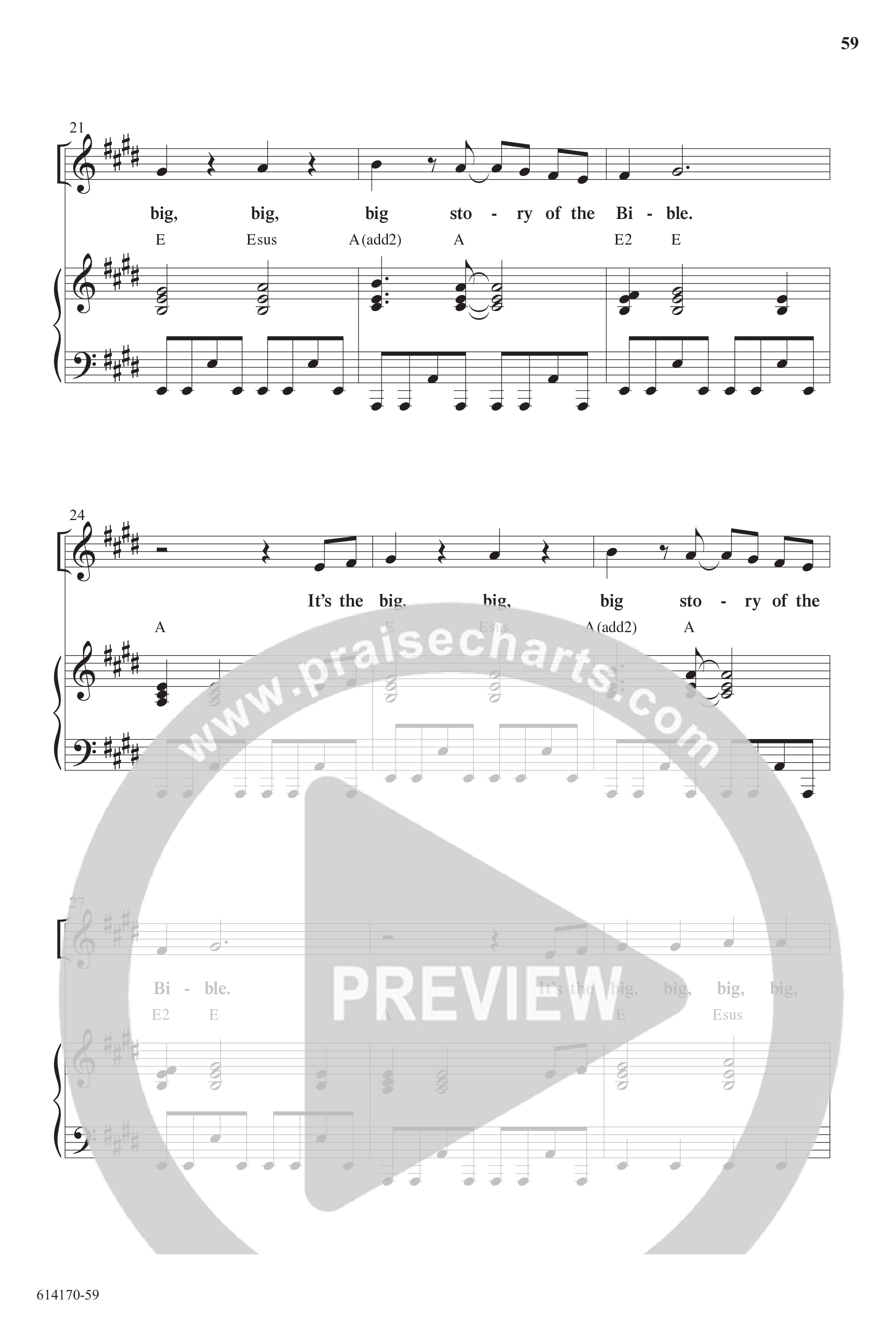 The Big Bible Idea Group (7 Song Choral Collection) Song 7 (Piano SATB) (Arr. Gina Boe)