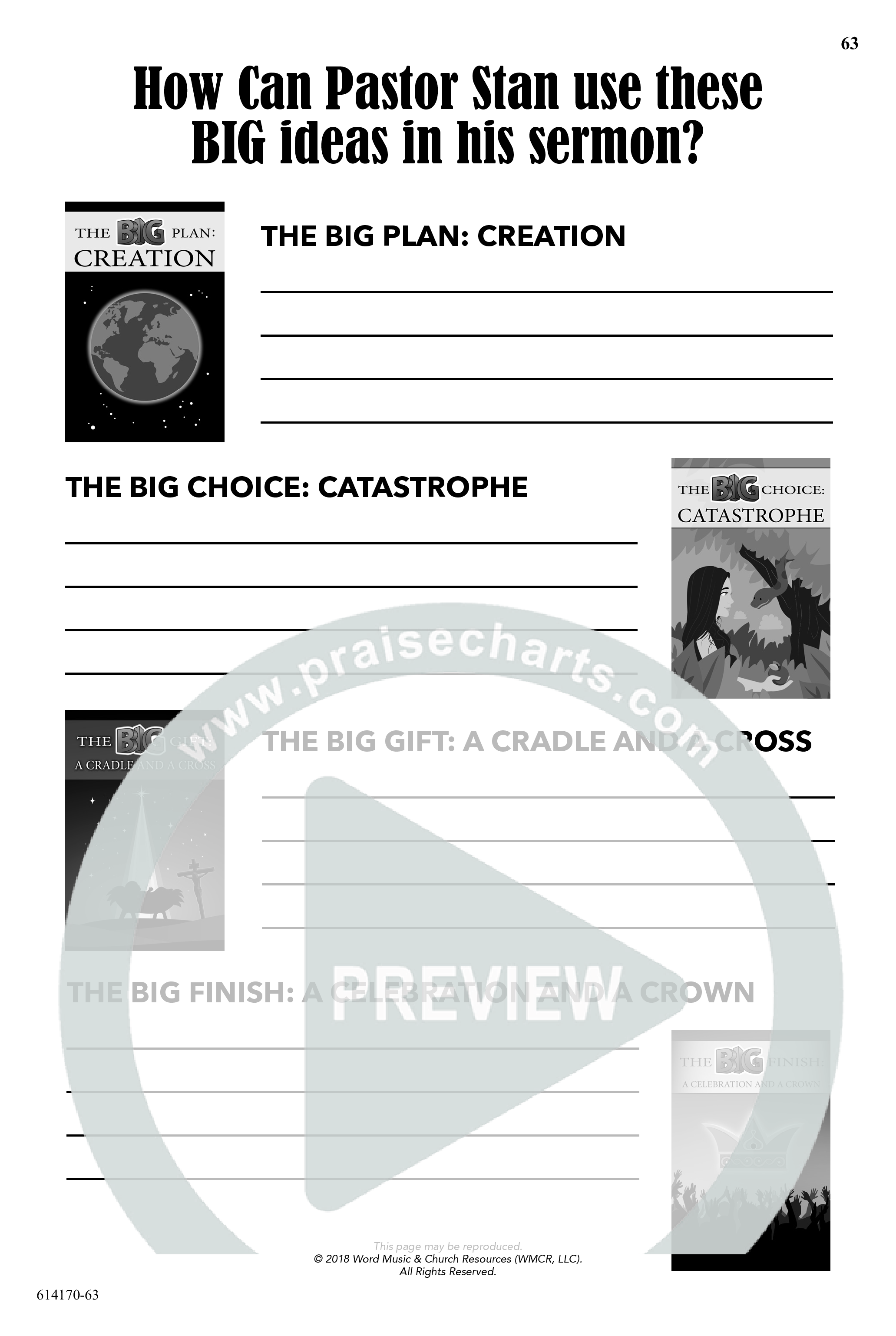 The Big Bible Idea Group (7 Song Choral Collection) Song 8 (Piano SATB) (Arr. Gina Boe)