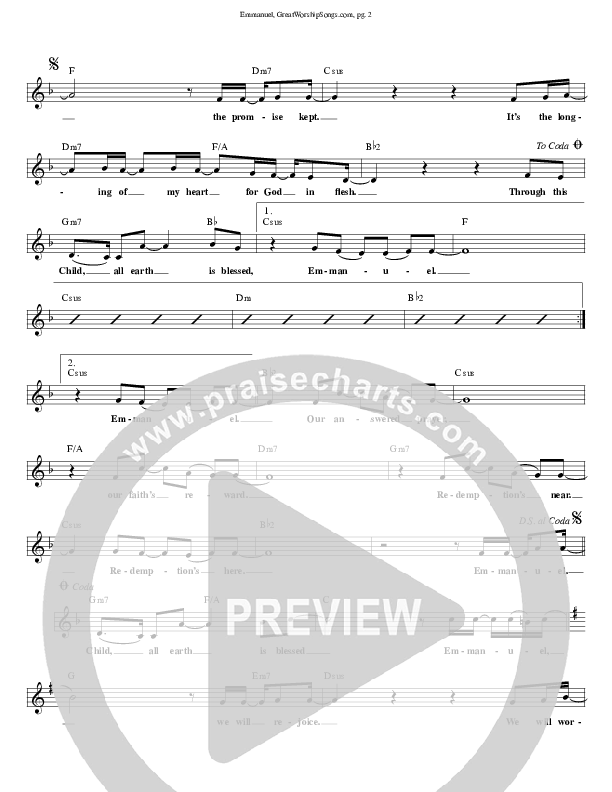 Emmanuel Lead (SAT) (Laura Story)